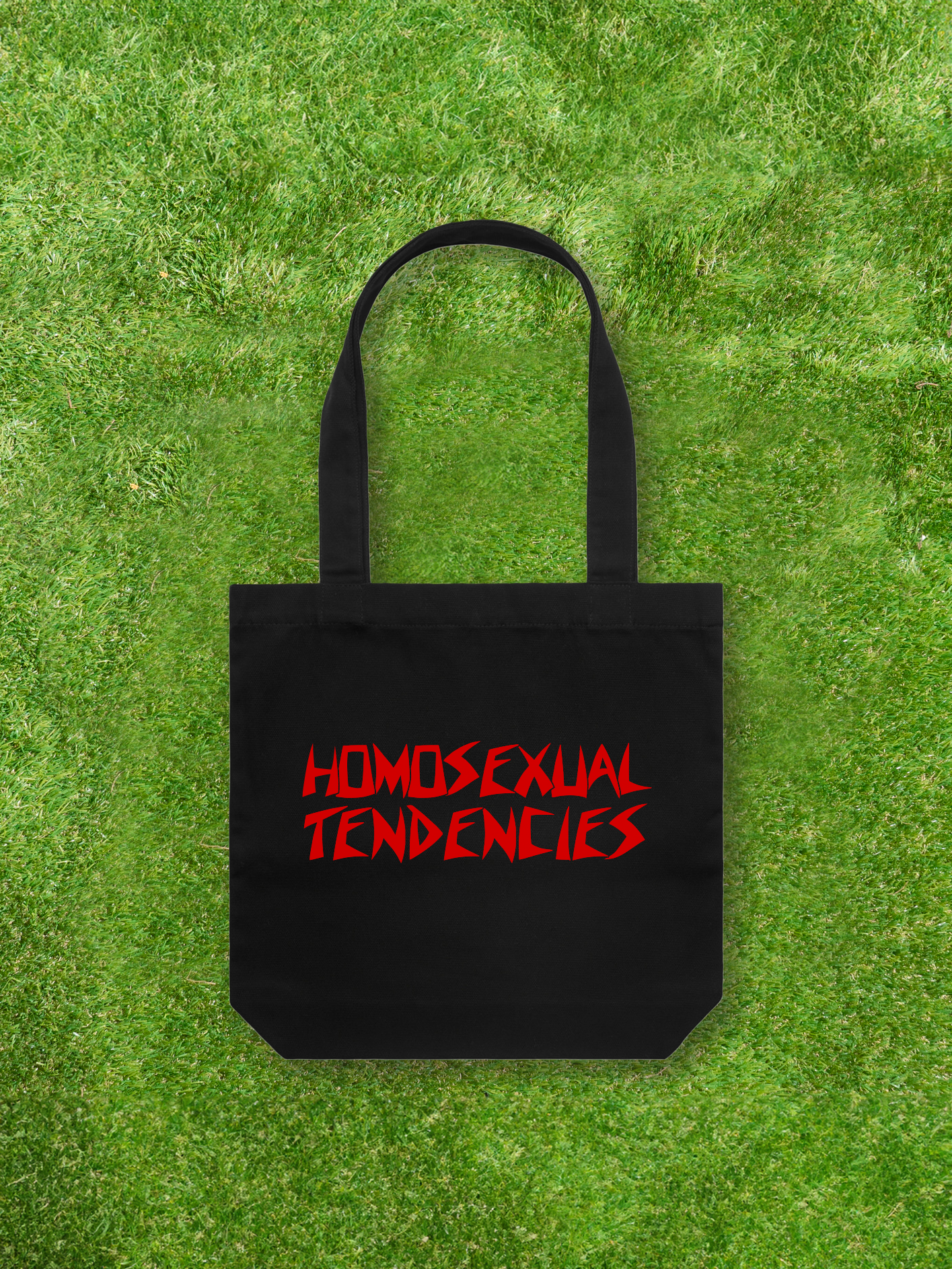 Large printed Cotton Canvas Tote Bag - Black - Gay SkateLarge printed Cotton Canvas Tote Bag - Blackskate accessoriesGay SkateGay Skate