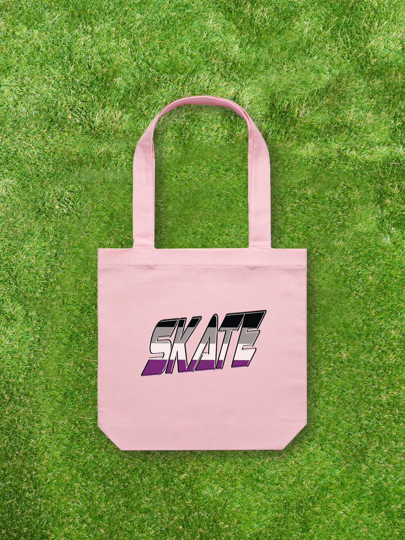 Large printed Cotton Canvas Tote Bag - Pink - Gay SkateLarge printed Cotton Canvas Tote Bag - Pinkskate accessoriesGay SkateGay Skate