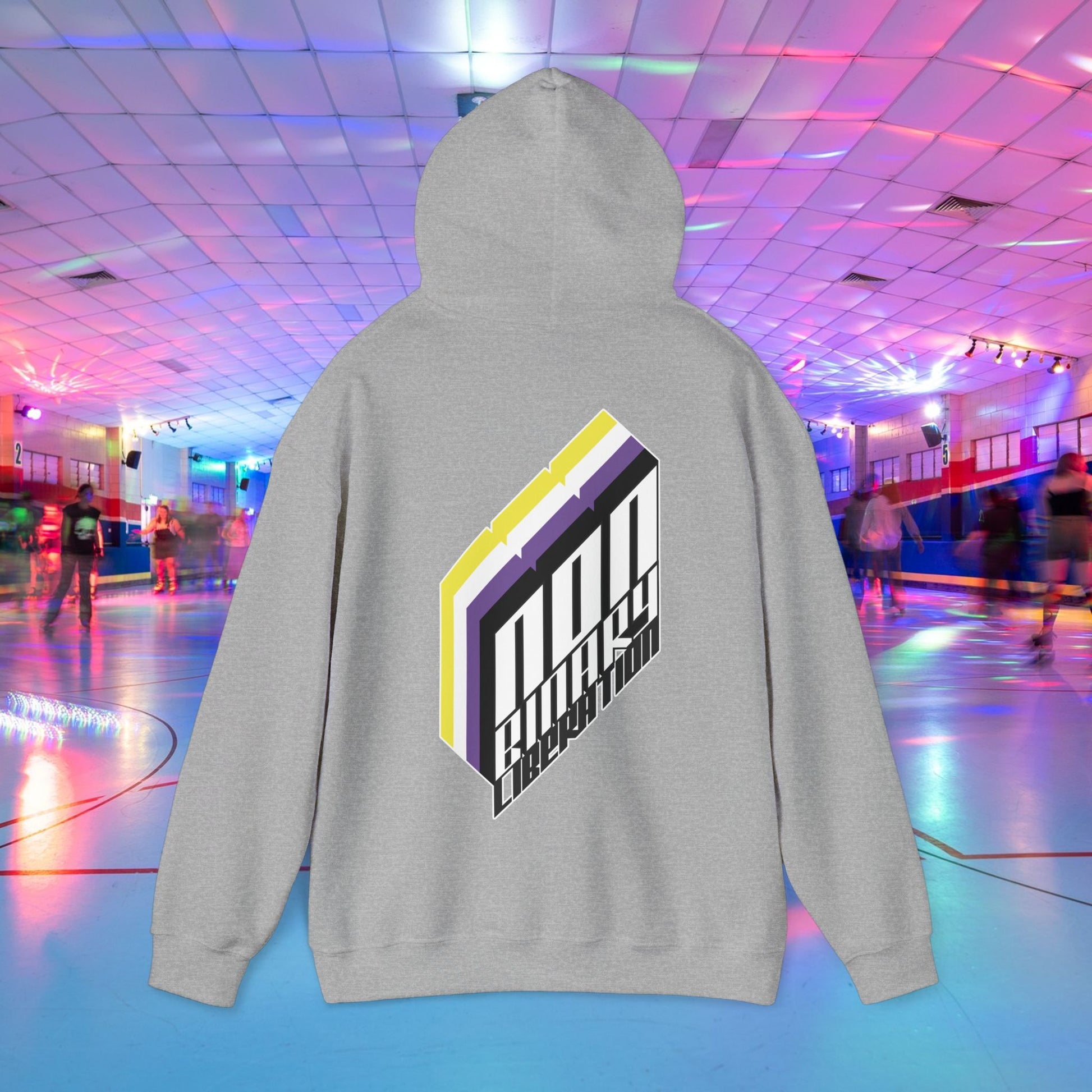 Non - Binary Liberation Hoodie - Australian Shipping - Gay SkateNon - Binary Liberation Hoodie - Australian ShippingHoodiePrintifyGay Skate24540451897229340640