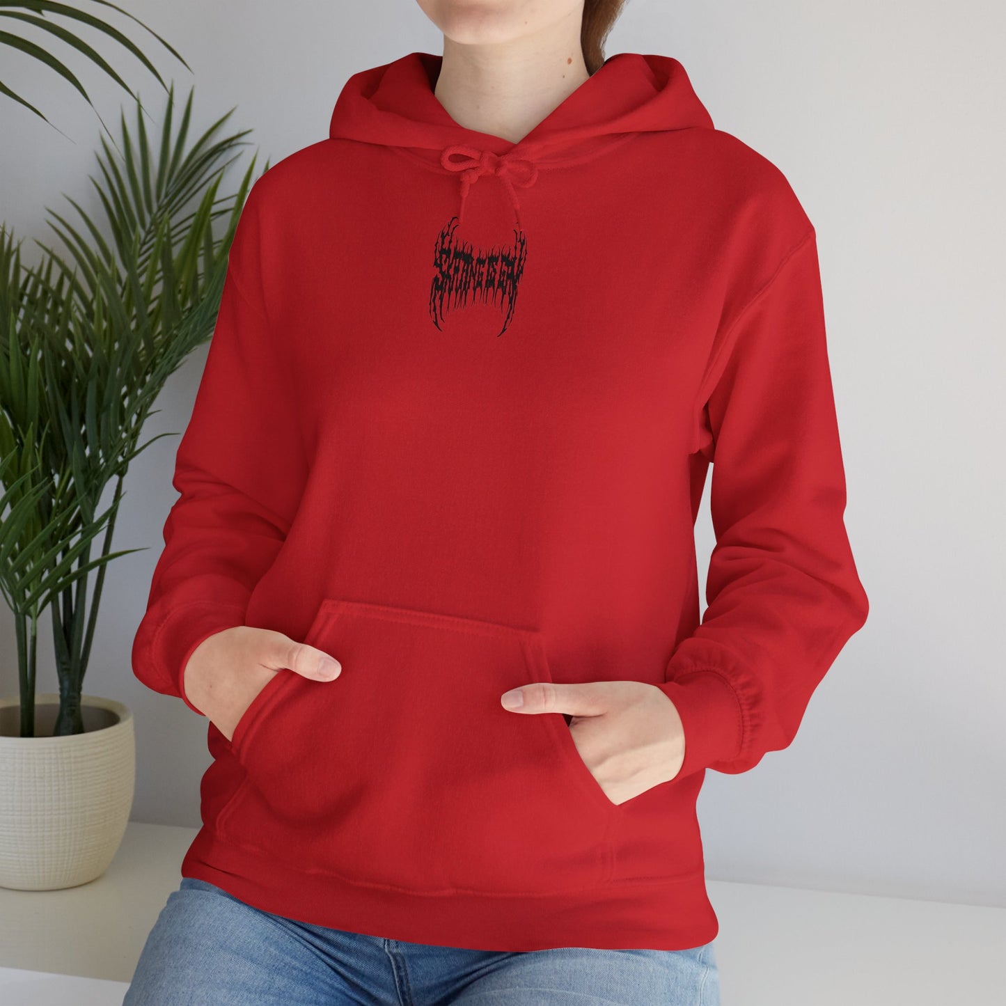 SKATING IS GAY but make it death metal Hoodie - Australian Shipping