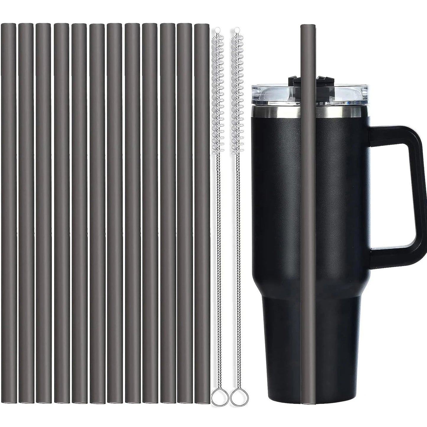 Grey Stanley Cup Straw 12 inches, 30 cms