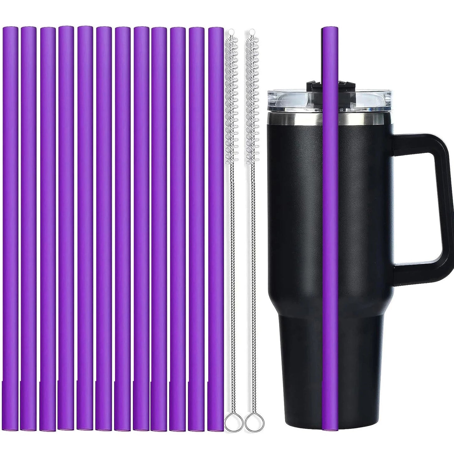 Purple Stanley Cup Straw 12 inches, 30 cms