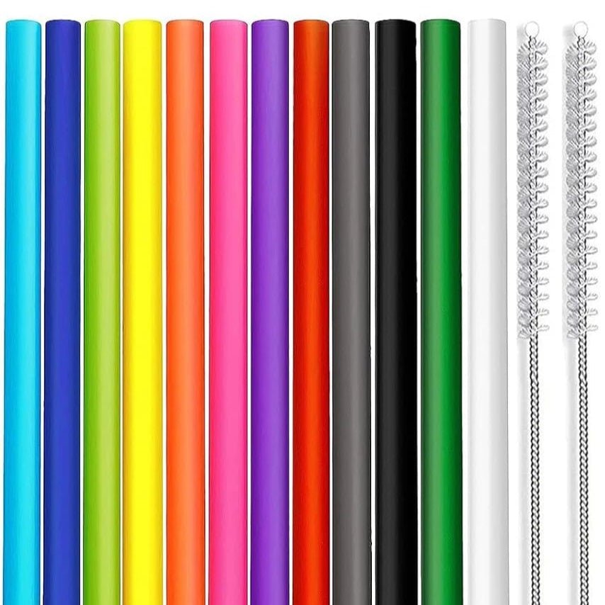 Stanley cup straws. Rainbow, multi-colour 12" 30cm long straws for Stanley Cup