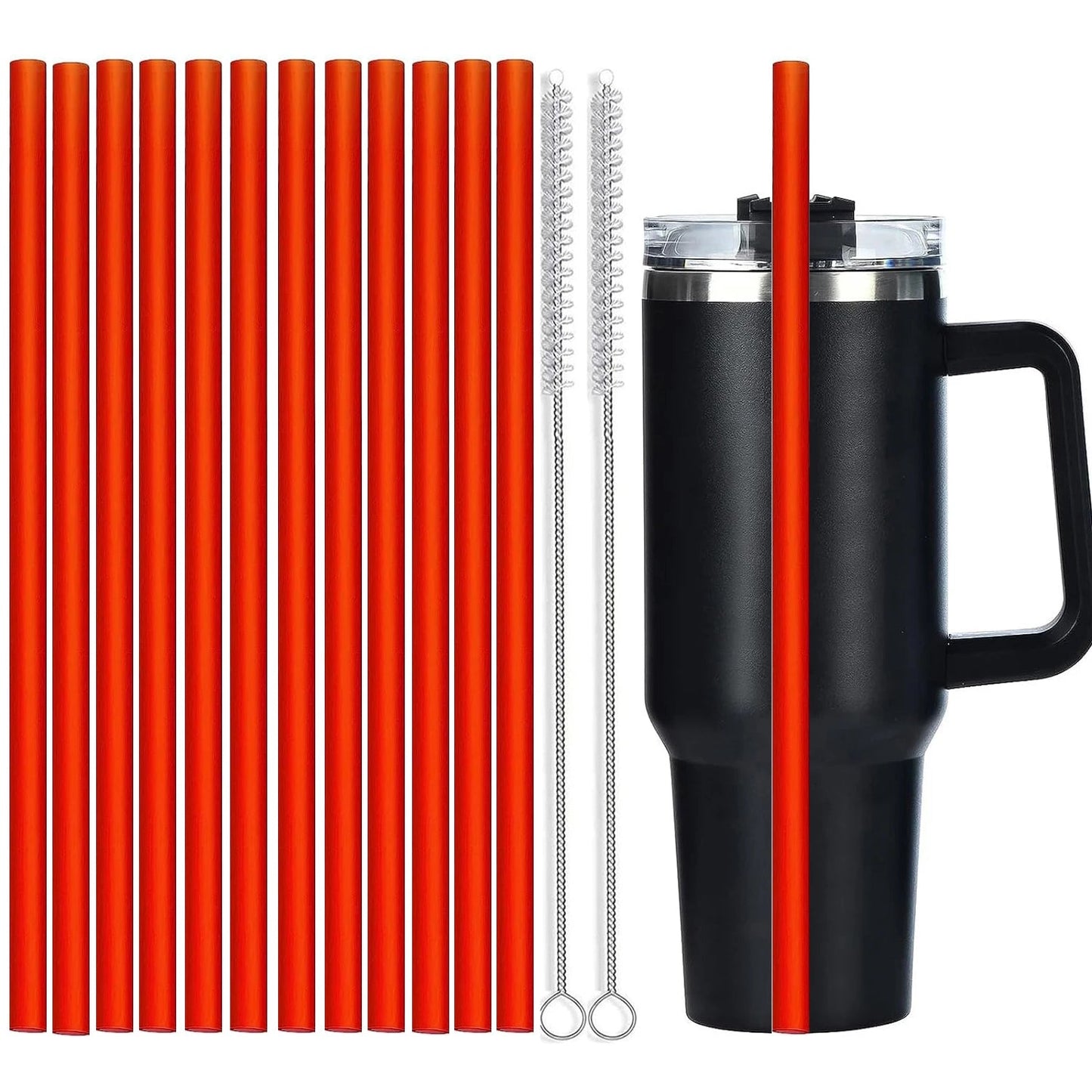 Red Stanley Cup Straw 12 inches, 30 cms