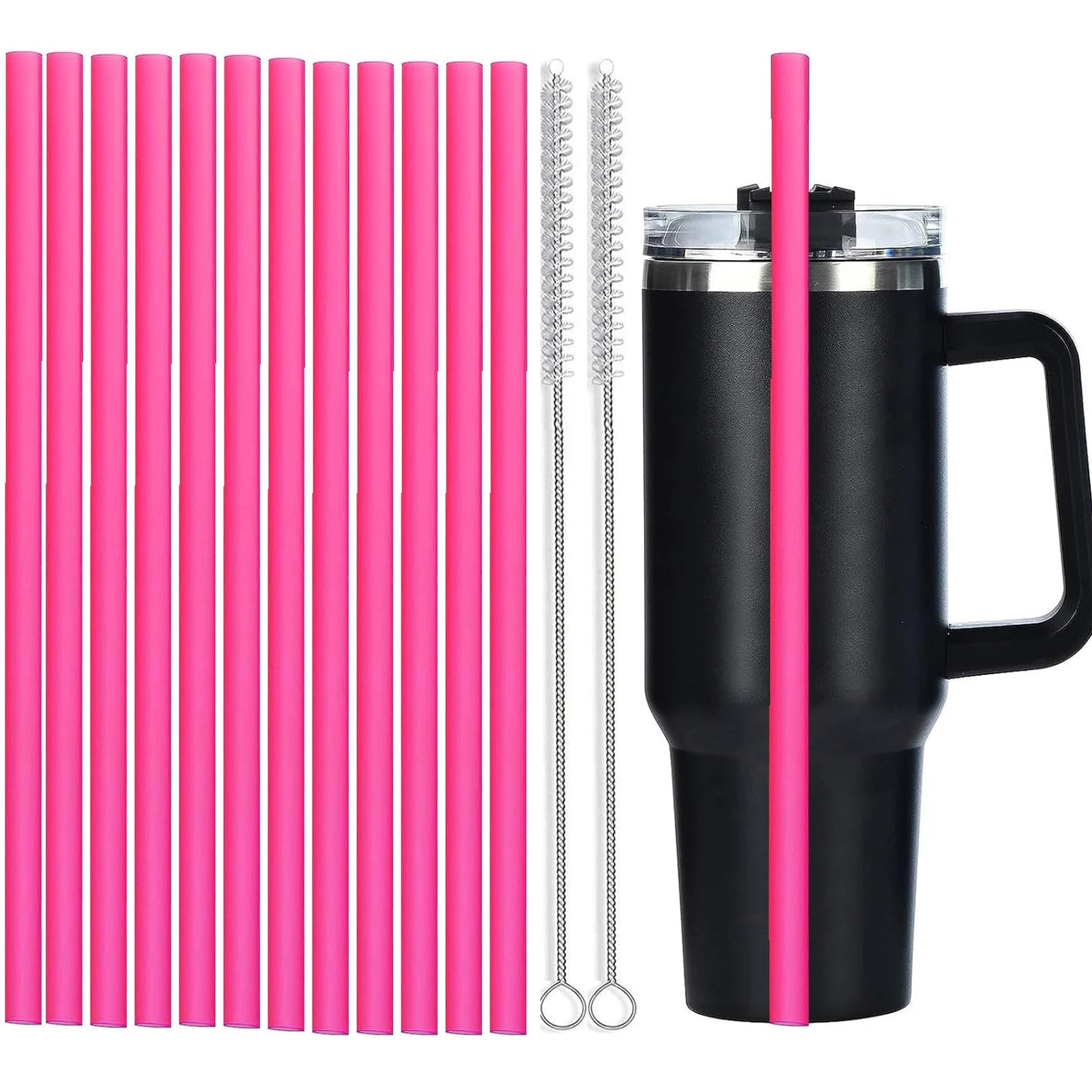 Pink Stanley Cup Straw 12 inches, 30 cms