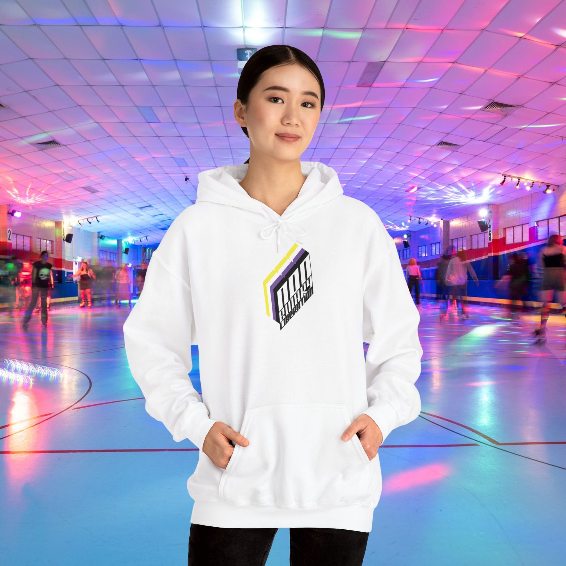 Non - Binary Liberation Hoodie - Australian Shipping - Gay SkateNon - Binary Liberation Hoodie - Australian ShippingHoodiePrintifyGay Skate24540451897229340640