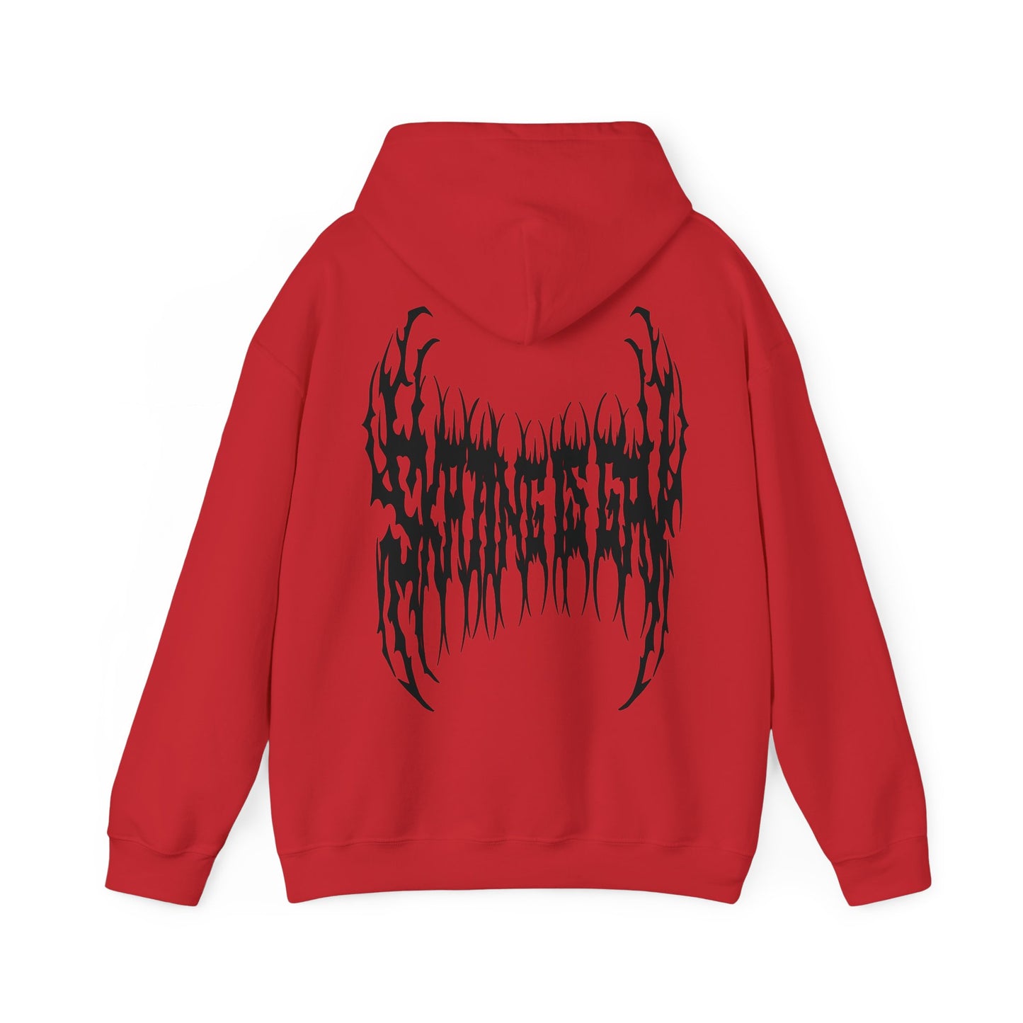 SKATING IS GAY but make it death metal Hoodie - Australian Shipping