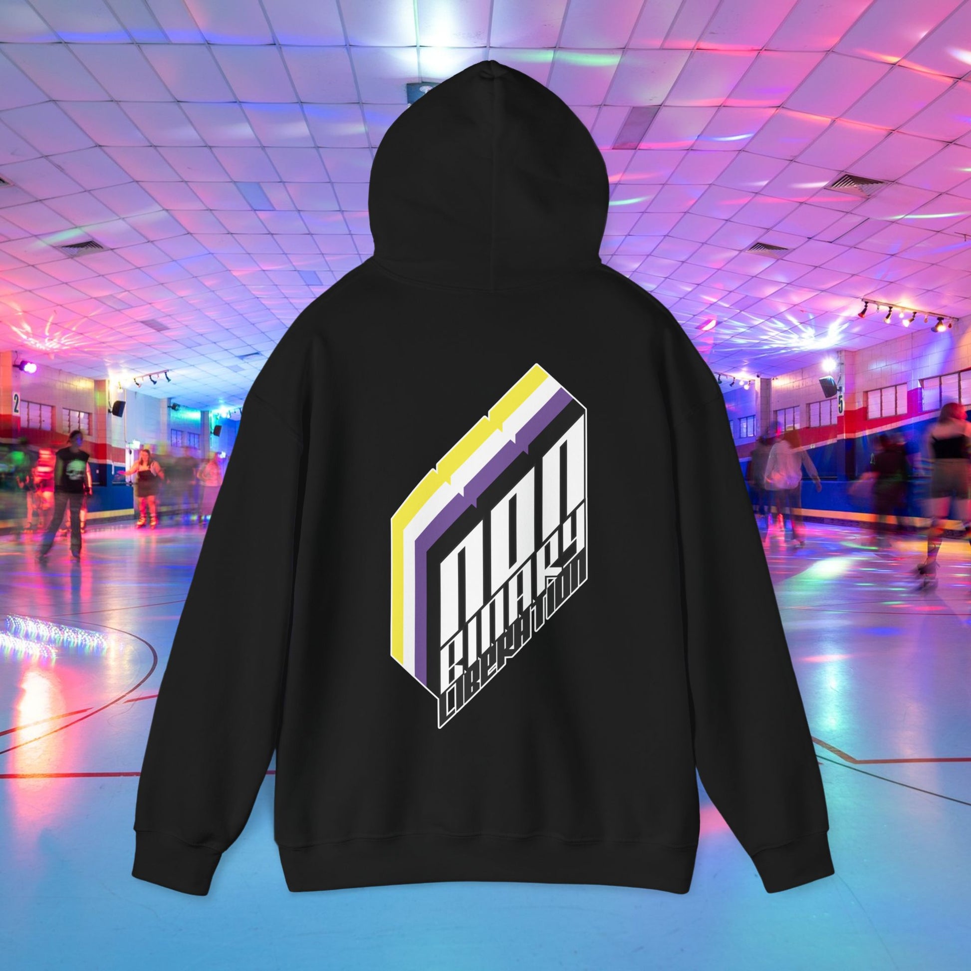 Non - Binary Liberation Hoodie - Australian Shipping - Gay SkateNon - Binary Liberation Hoodie - Australian ShippingHoodiePrintifyGay Skate24540451897229340640