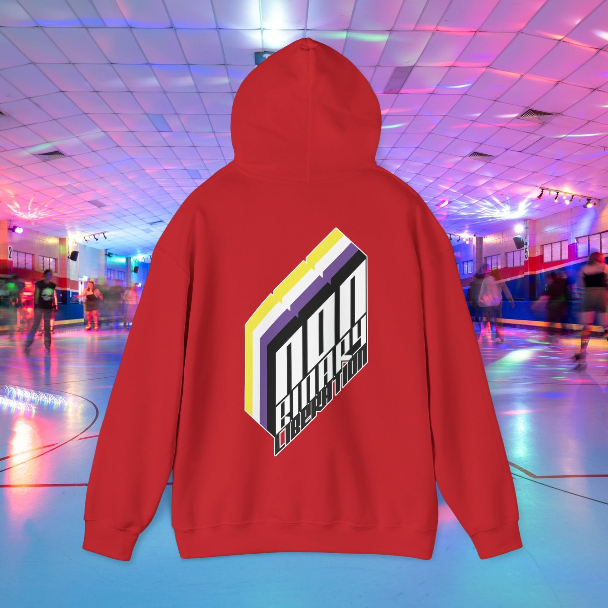 Non - Binary Liberation Hoodie - Australian Shipping - Gay SkateNon - Binary Liberation Hoodie - Australian ShippingHoodiePrintifyGay Skate24540451897229340640