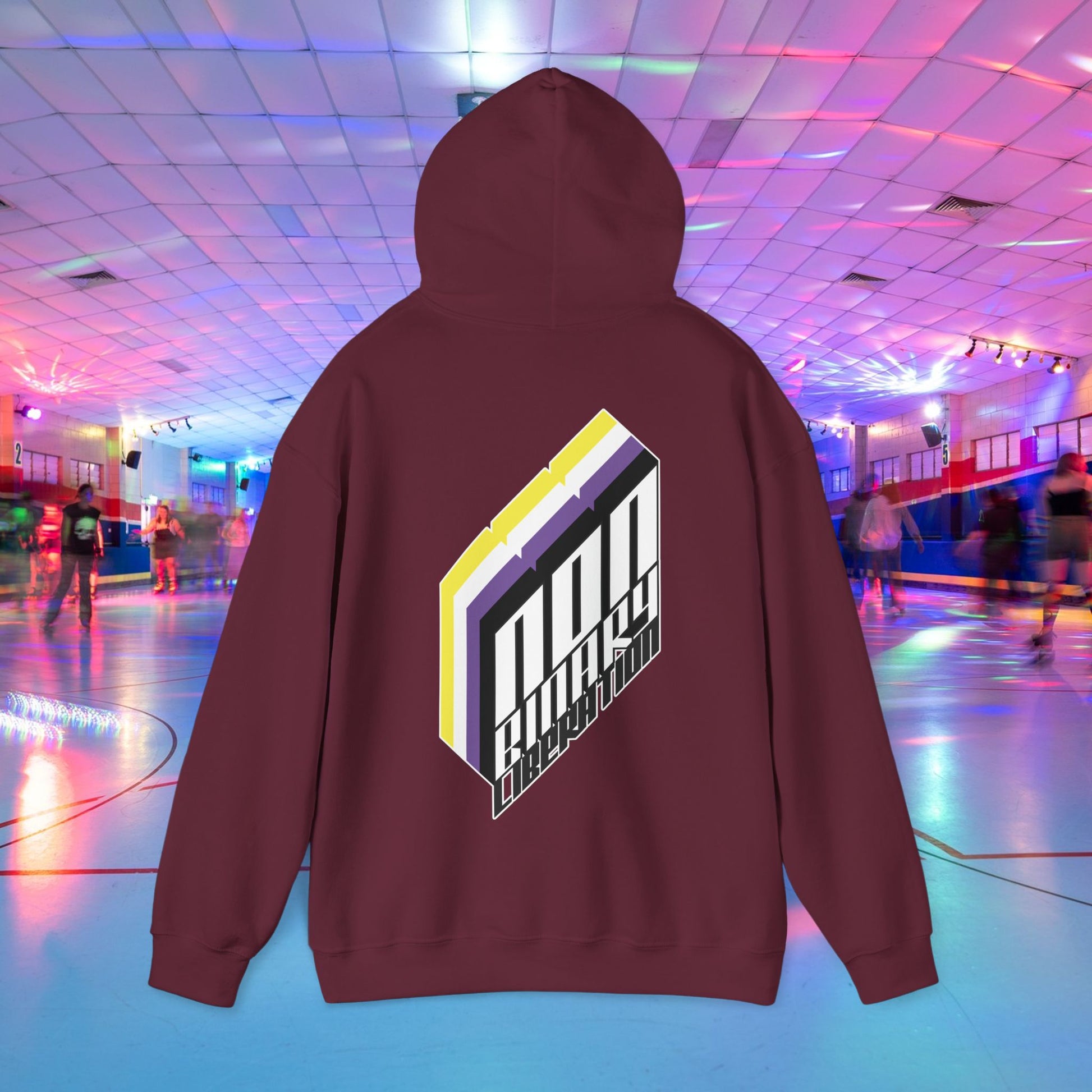 Non - Binary Liberation Hoodie - Australian Shipping - Gay SkateNon - Binary Liberation Hoodie - Australian ShippingHoodiePrintifyGay Skate24540451897229340640