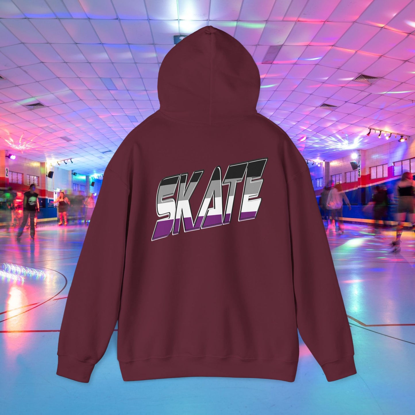 SKATE Asexual Pride Hoodie - Australian Shipping