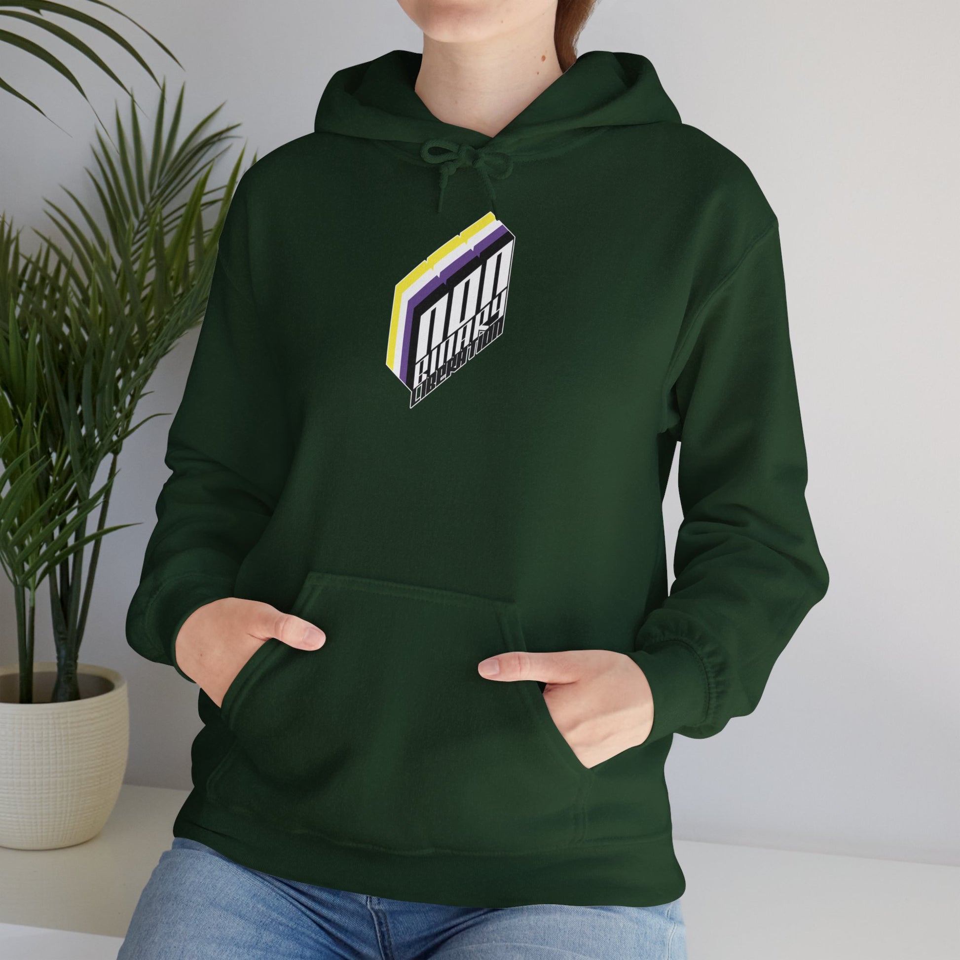 Non - Binary Liberation Hoodie - Australian Shipping - Gay SkateNon - Binary Liberation Hoodie - Australian ShippingHoodiePrintifyGay Skate24540451897229340640