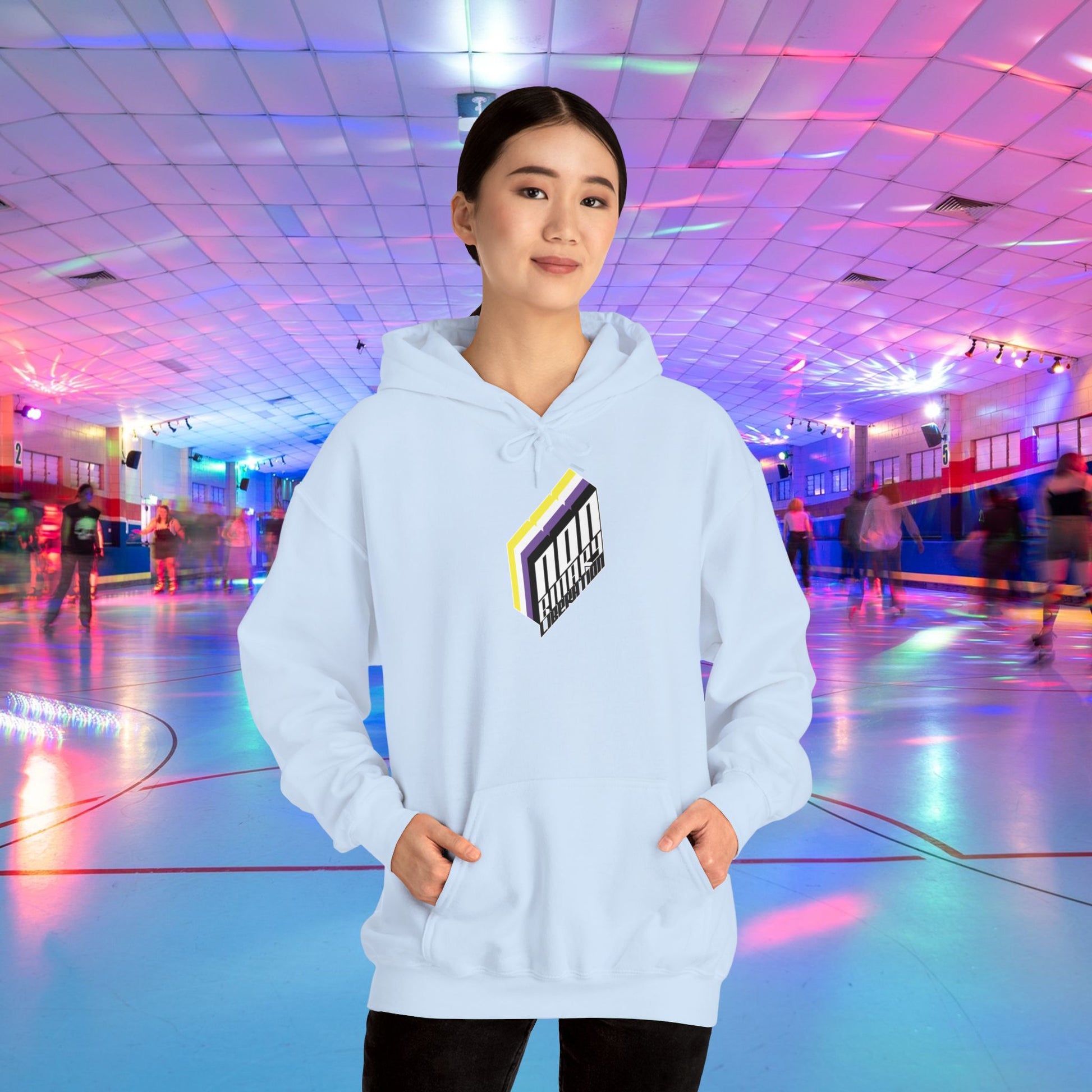 Non - Binary Liberation Hoodie - Australian Shipping - Gay SkateNon - Binary Liberation Hoodie - Australian ShippingHoodiePrintifyGay Skate24540451897229340640