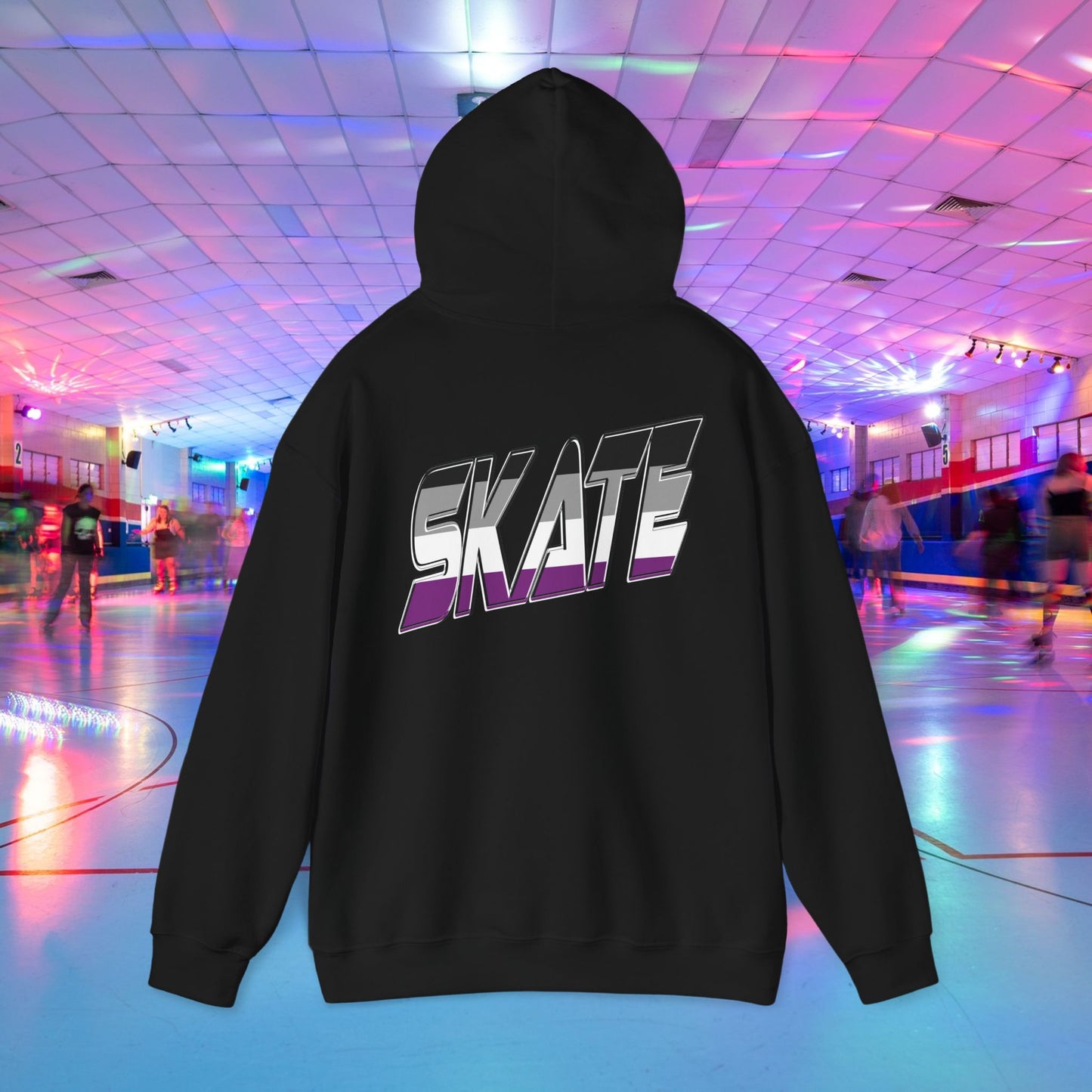 SKATE Asexual Pride Hoodie - Australian Shipping