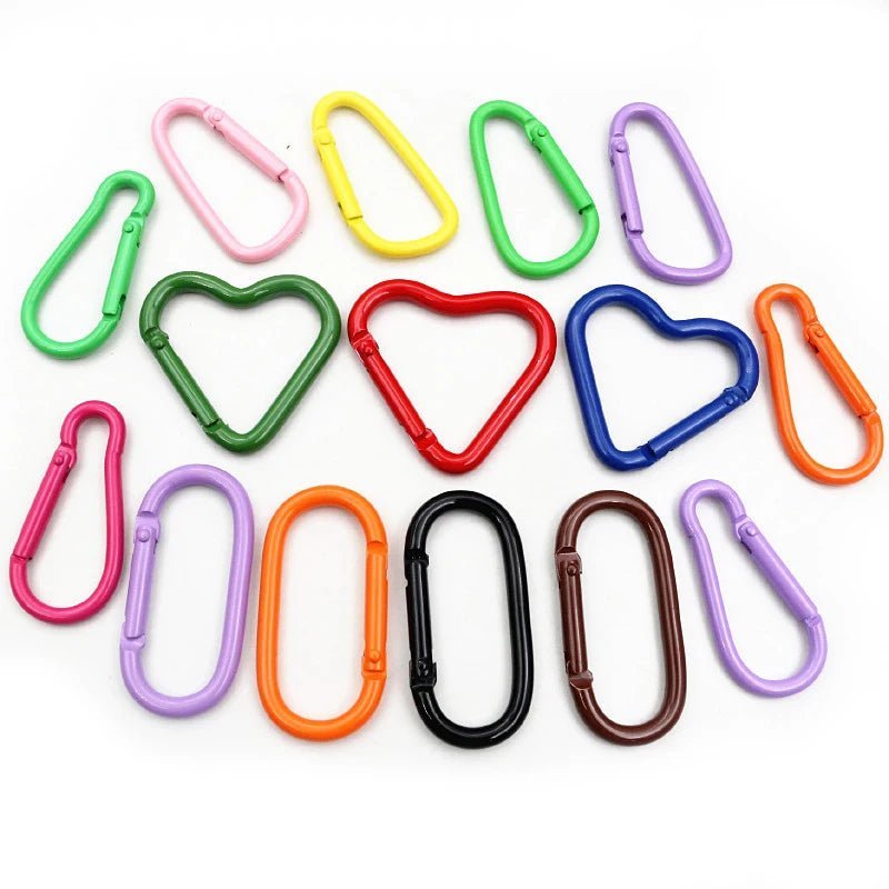 5 x colourful Carabiners - including a love heart shape <3 - wlw functional fashion - Gay Skate - 5 x colourful Carabiners - including a love heart shape <3 - wlw functional fashion - 5 x colourful Carabiners - including a love heart shape <3 - wlw functional fashion