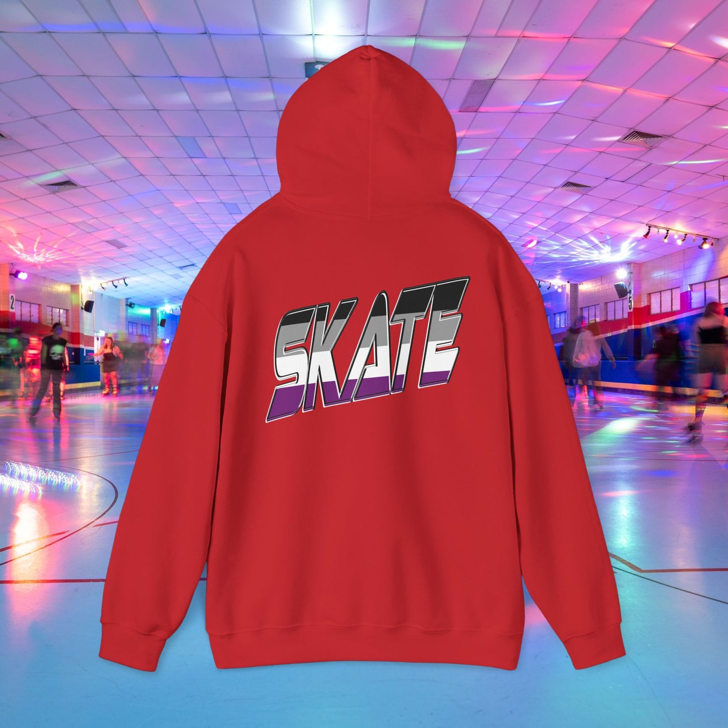 SKATE Asexual Pride Hoodie - Australian Shipping