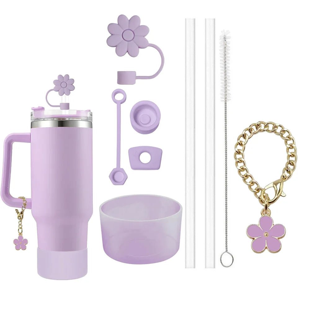 Purple 9 Piece Accessory Set for Stanley Cups - Gay Skate - 9 Piece Accessory Set for Stanley Cups - 9 Piece Accessory Set for Stanley Cups