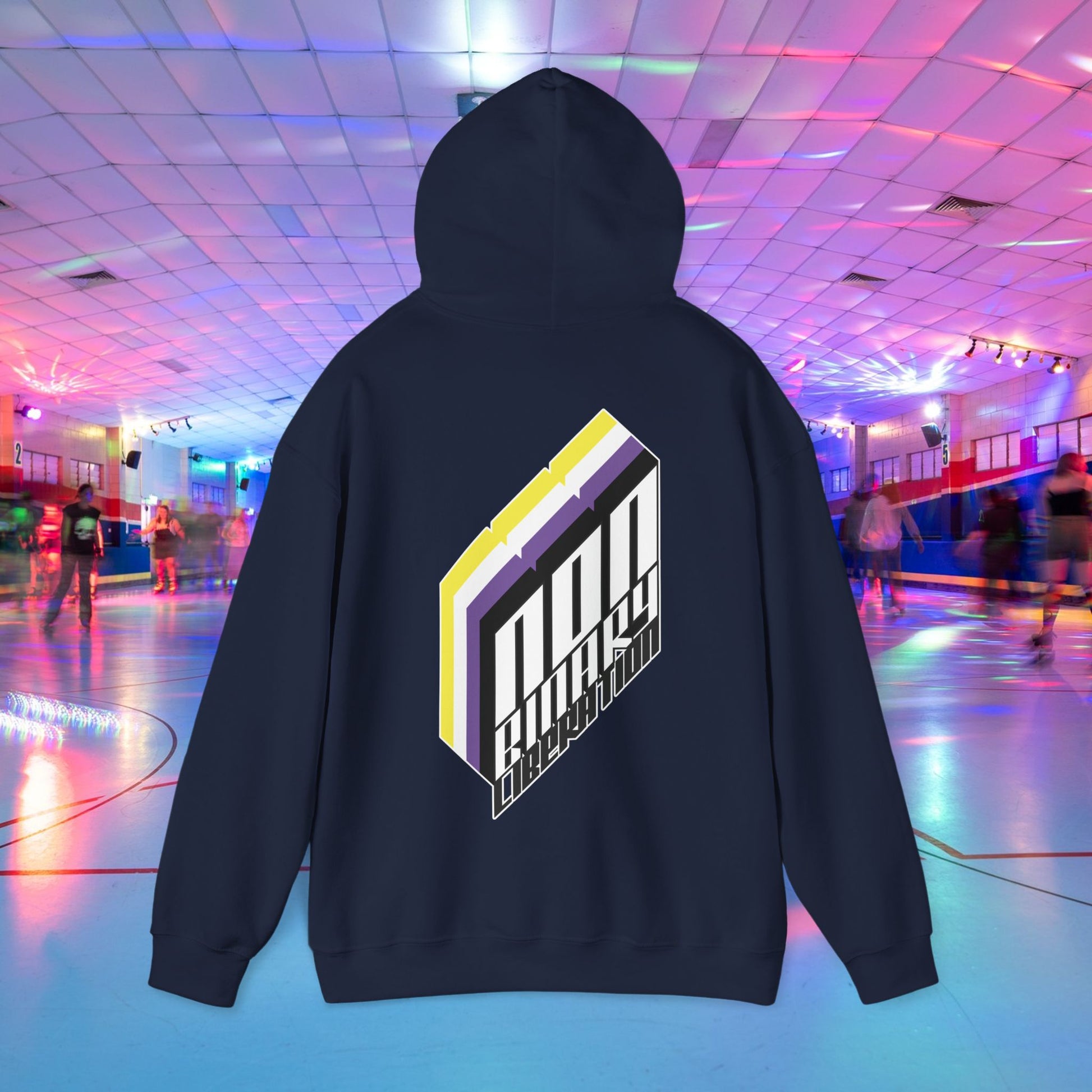 Non - Binary Liberation Hoodie - Australian Shipping - Gay SkateNon - Binary Liberation Hoodie - Australian ShippingHoodiePrintifyGay Skate24540451897229340640