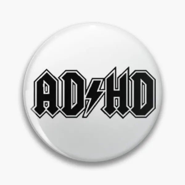 ADHD ac/dc metal badge - Gay Skate - ADHD ac/dc metal badge - ADHD ac/dc metal badge