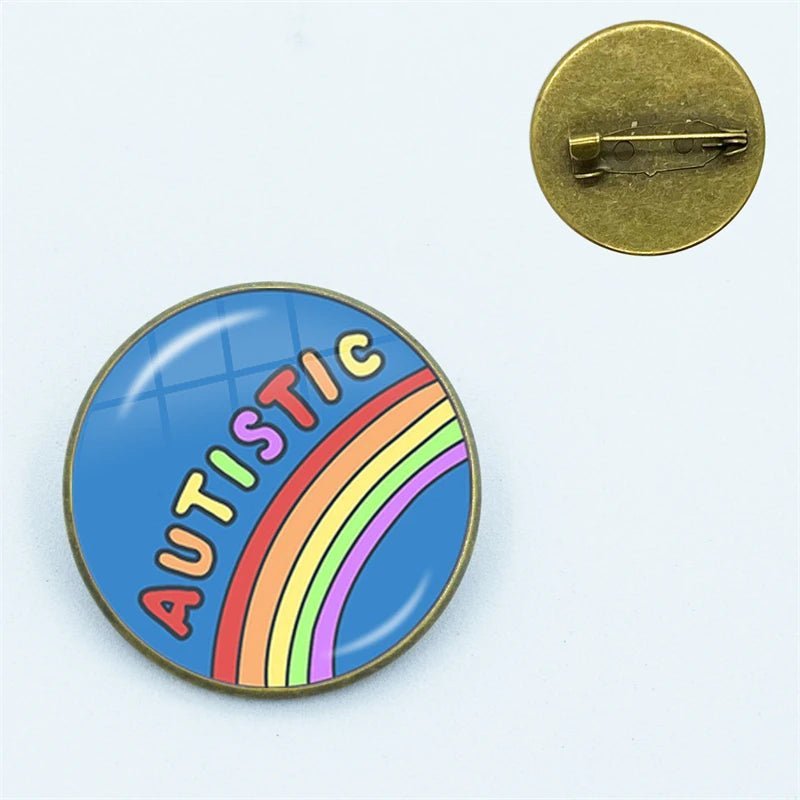 Autistic Pride Rainbow Pin - wide range of designs - Gay Skate - Autistic Pride Rainbow Pin - wide range of designs - Autistic Pride Rainbow Pin - wide range of designs