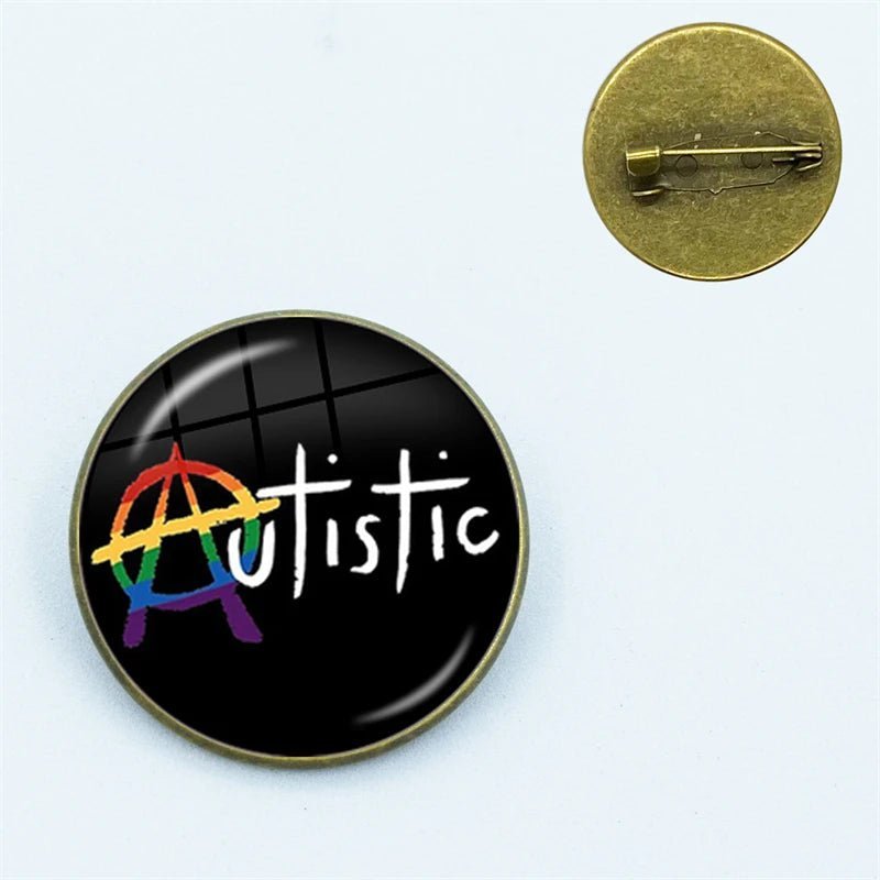 Autistic Pride Rainbow Pin - wide range of designs - Gay Skate - Autistic Pride Rainbow Pin - wide range of designs - Autistic Pride Rainbow Pin - wide range of designs