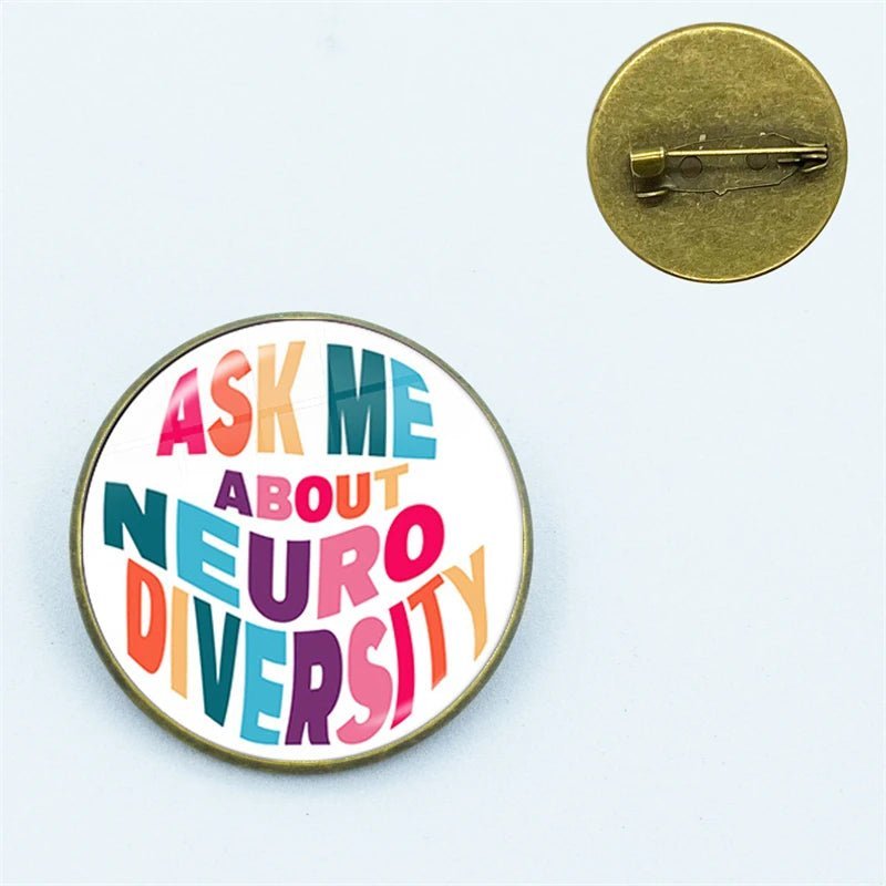 Autistic Pride Rainbow Pin - wide range of designs - Gay Skate - Autistic Pride Rainbow Pin - wide range of designs - Autistic Pride Rainbow Pin - wide range of designs