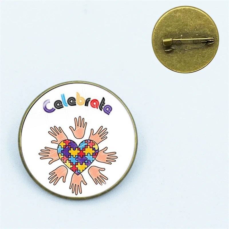 Autistic Pride Rainbow Pin - wide range of designs - Gay Skate - Autistic Pride Rainbow Pin - wide range of designs - Autistic Pride Rainbow Pin - wide range of designs