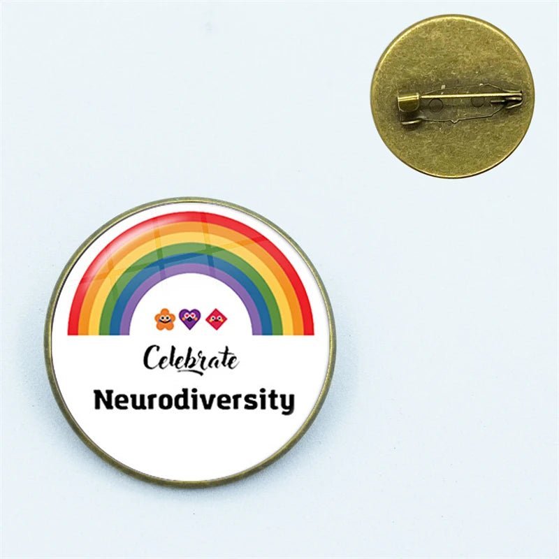 Autistic Pride Rainbow Pin - wide range of designs - Gay Skate - Autistic Pride Rainbow Pin - wide range of designs - Autistic Pride Rainbow Pin - wide range of designs