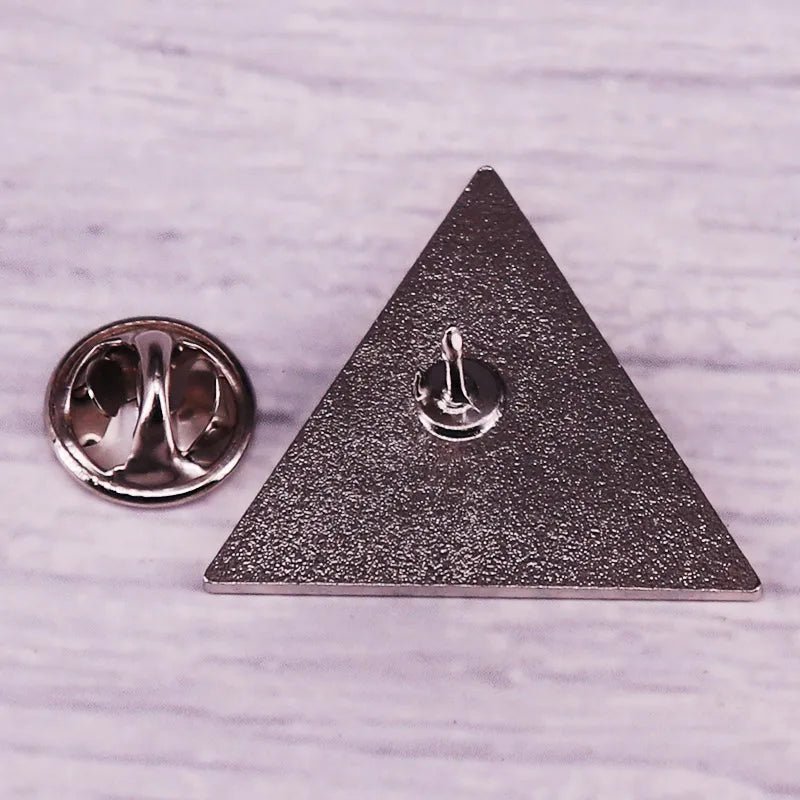 Be Gay Do Crime - red triangle enamel pin