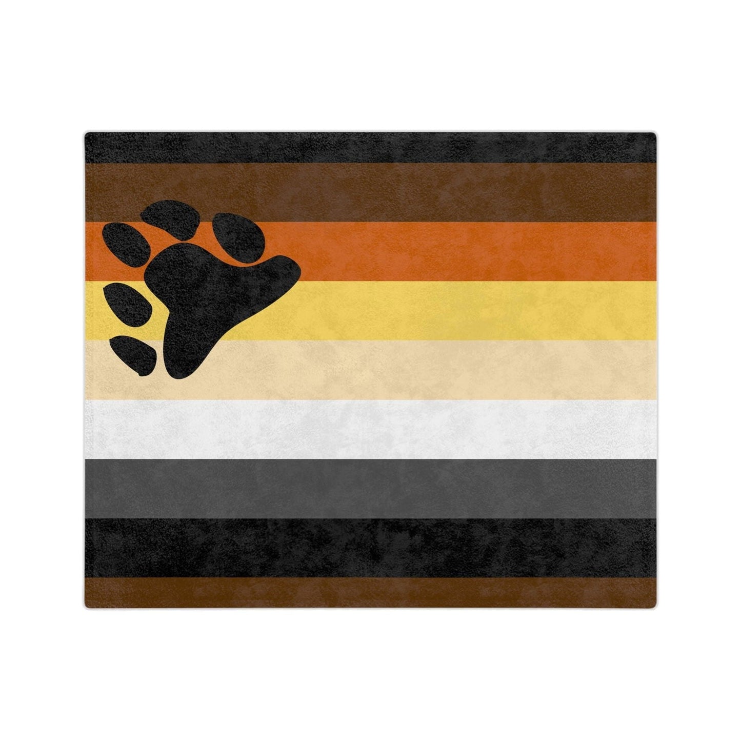 Bear Pride Flag - Velveteen Microfiber Blanket - Gay Skate - Bear Pride Flag - Velveteen Microfiber Blanket - Bear Pride Flag - Velveteen Microfiber Blanket