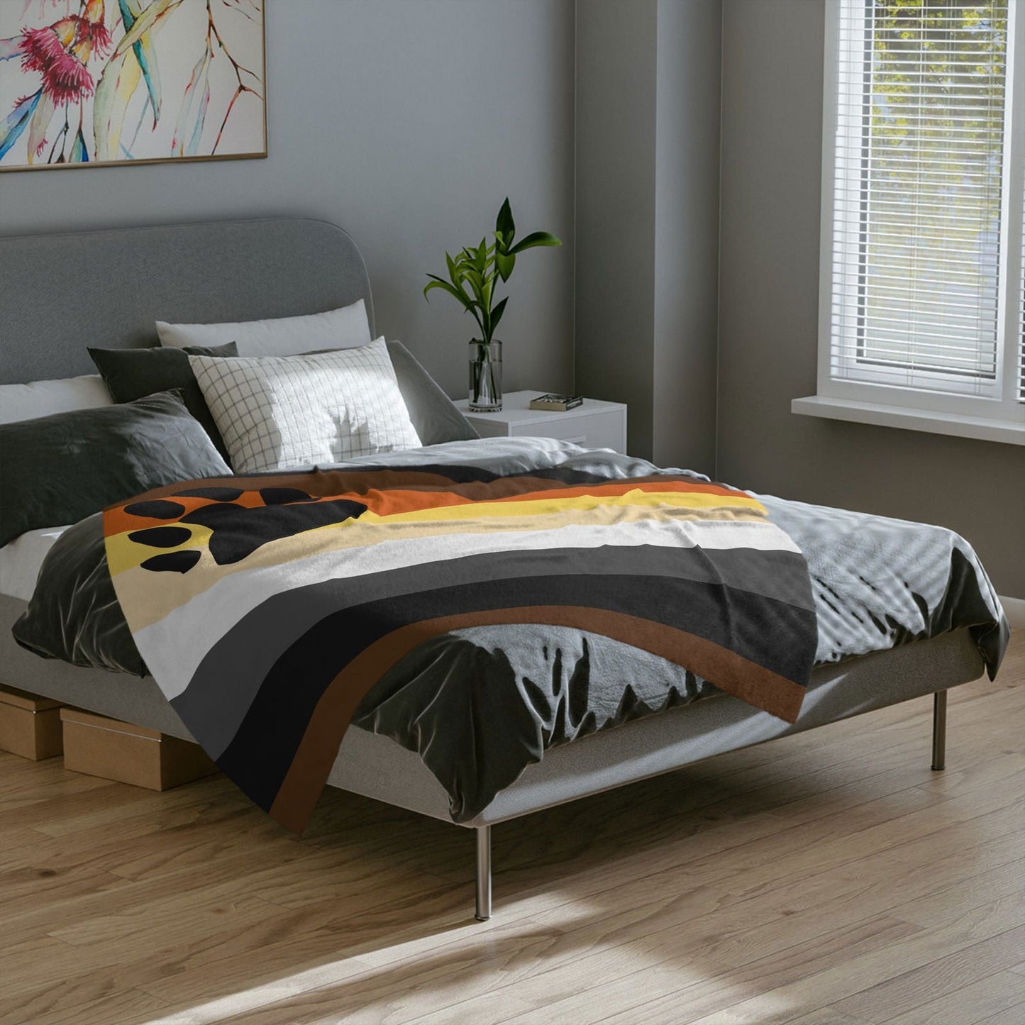 Bear Pride Flag - Velveteen Microfiber Blanket - Gay Skate - Bear Pride Flag - Velveteen Microfiber Blanket - Bear Pride Flag - Velveteen Microfiber Blanket