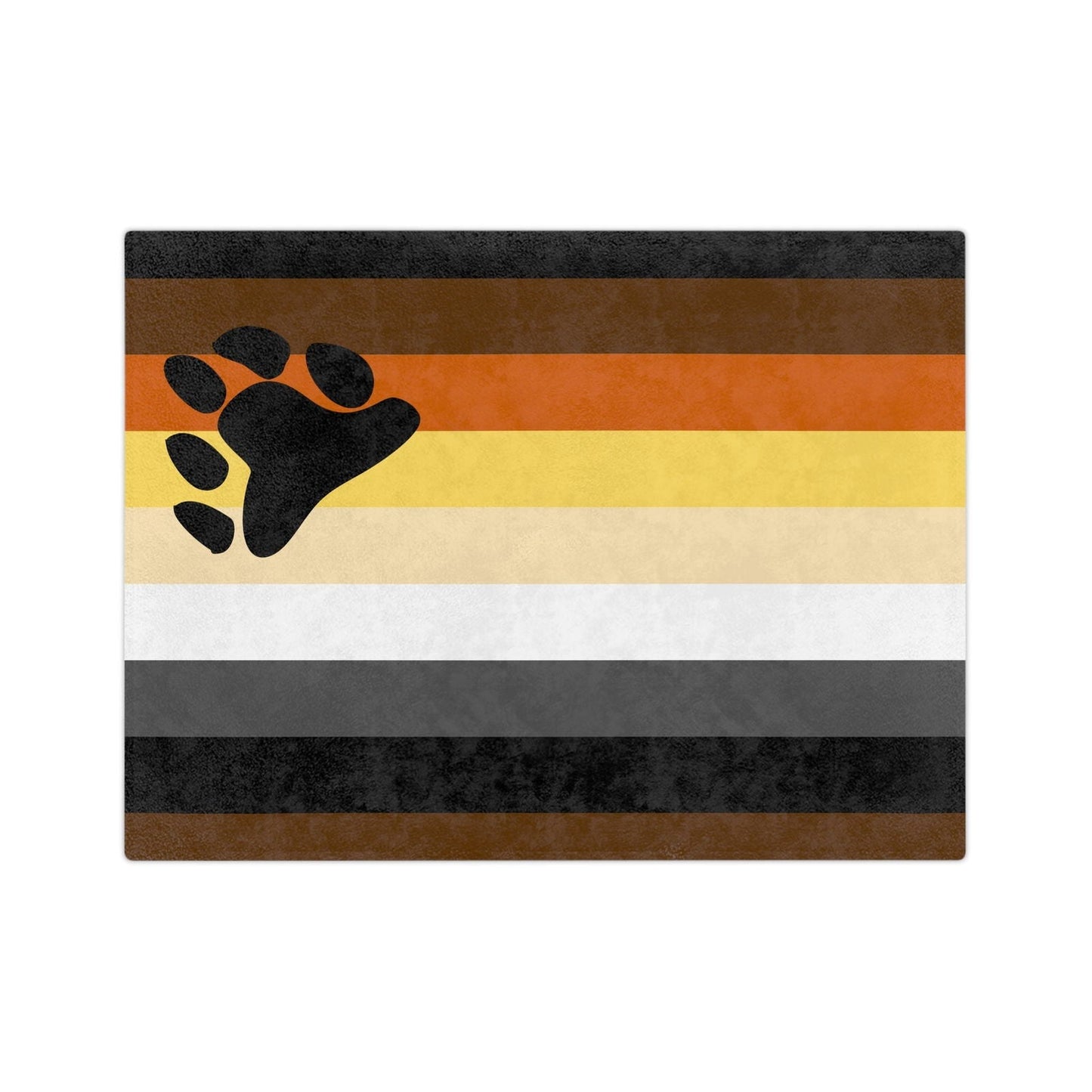 Bear Pride Flag - Velveteen Microfiber Blanket - Gay Skate - Bear Pride Flag - Velveteen Microfiber Blanket - Bear Pride Flag - Velveteen Microfiber Blanket