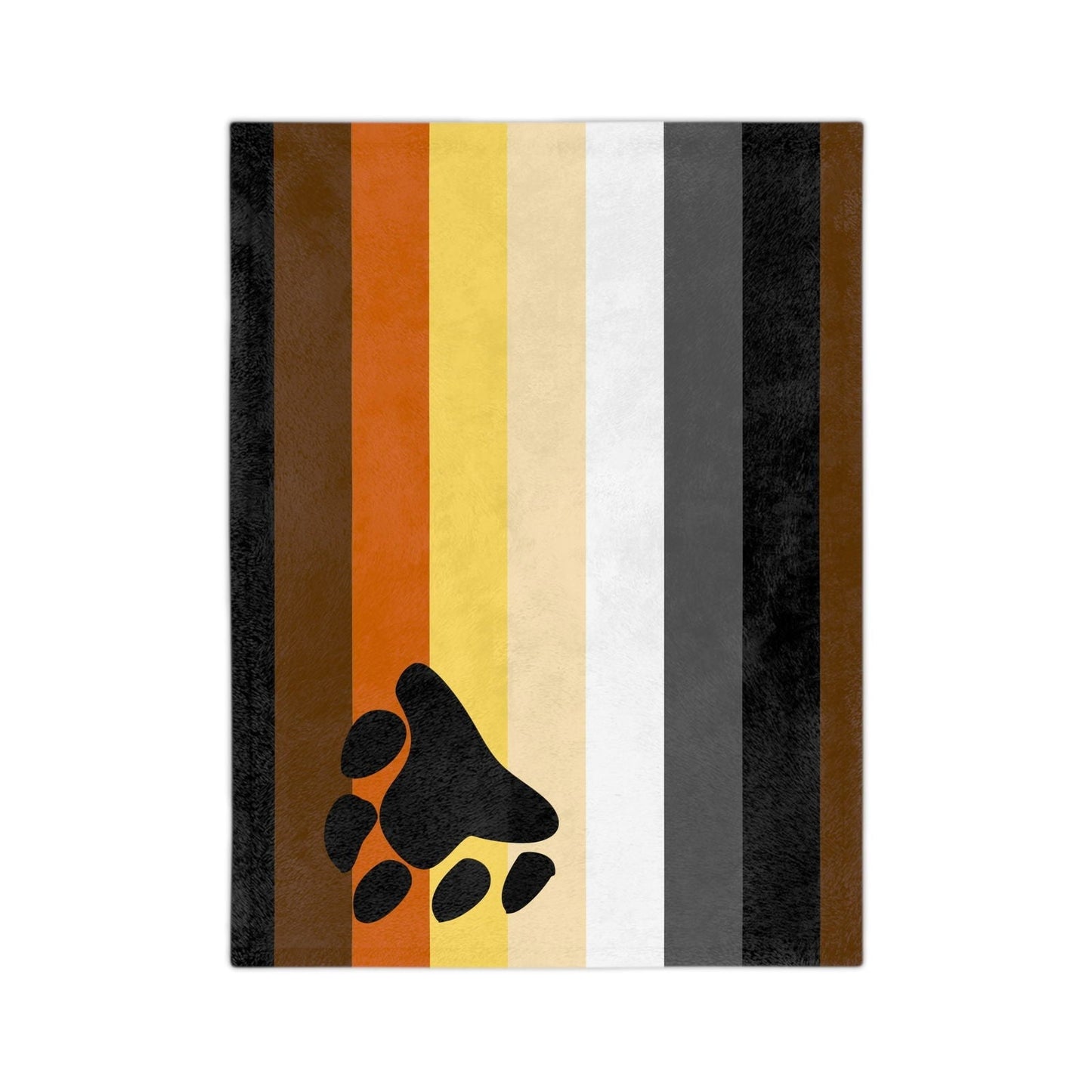 Bear Pride Flag - Velveteen Microfiber Blanket - Gay Skate - Bear Pride Flag - Velveteen Microfiber Blanket - Bear Pride Flag - Velveteen Microfiber Blanket