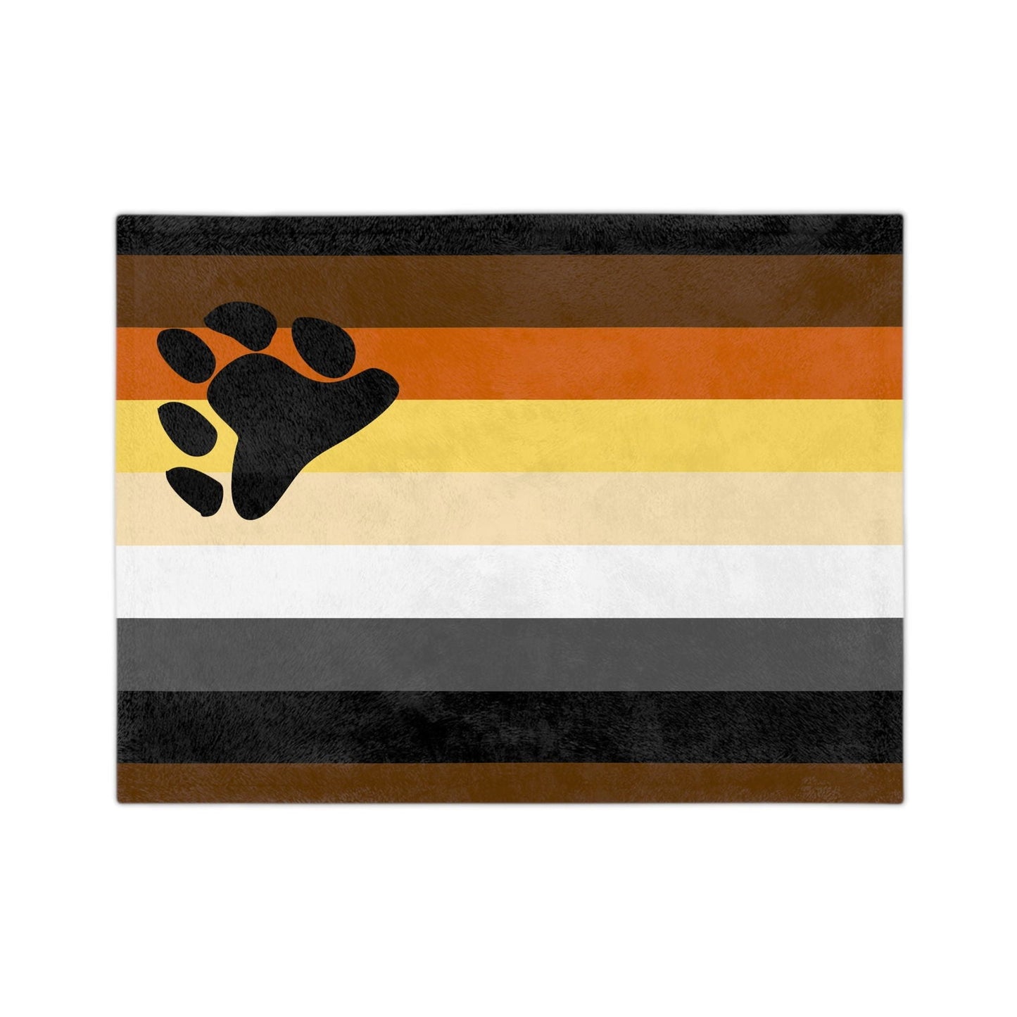 Bear Pride Flag - Velveteen Microfiber Blanket - Gay Skate - Bear Pride Flag - Velveteen Microfiber Blanket - Bear Pride Flag - Velveteen Microfiber Blanket