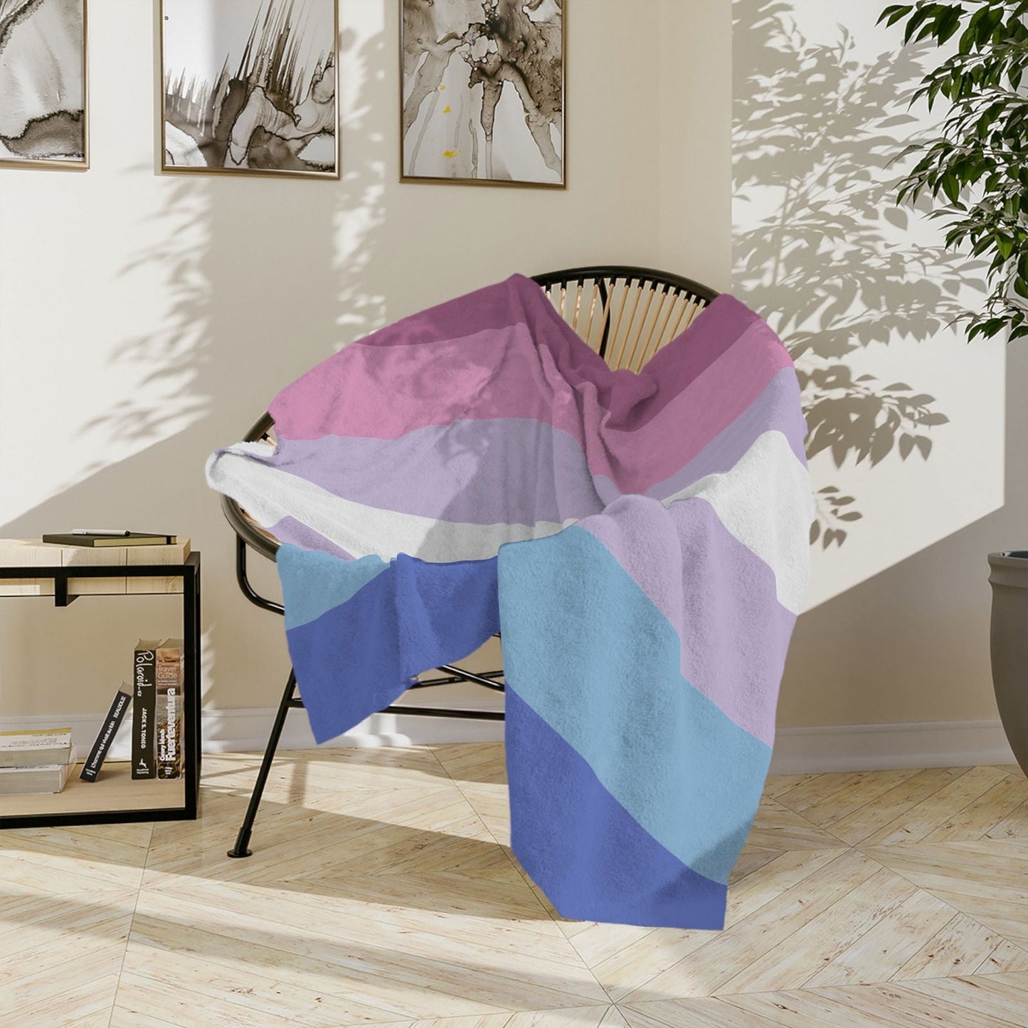 Bigender Pride Flag - Velveteen Microfiber Blanket - Gay Skate - Bigender Pride Flag - Velveteen Microfiber Blanket - Bigender Pride Flag - Velveteen Microfiber Blanket