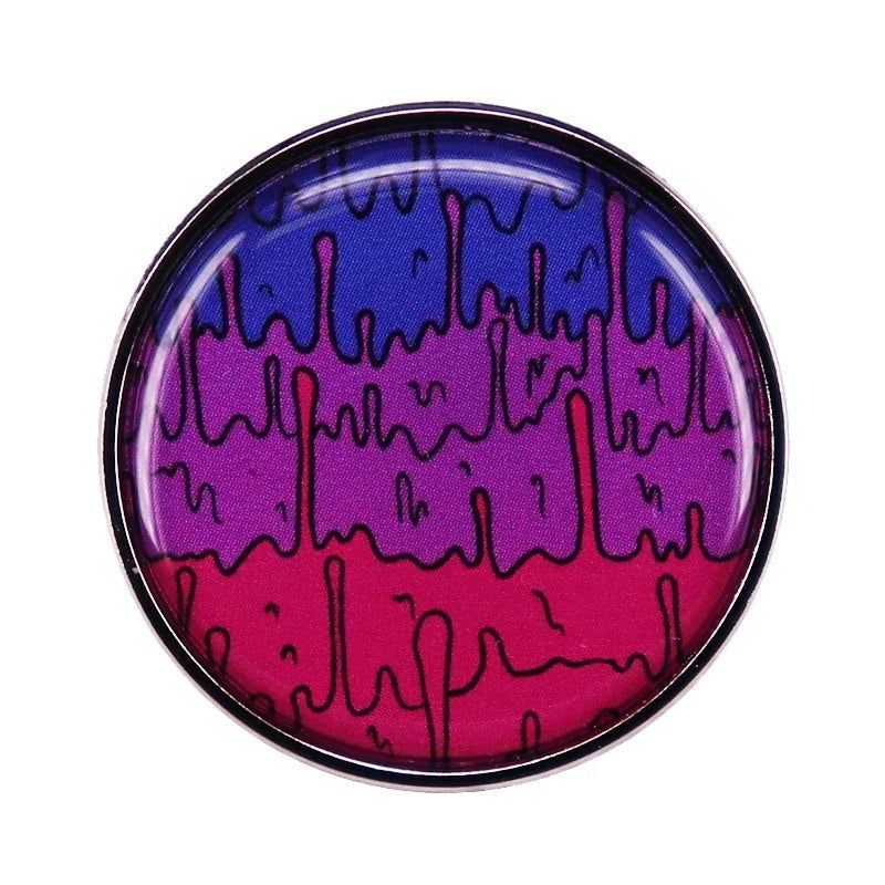 Bisexual Pride Enamel Pin - Gay Skate - Bisexual Pride Enamel Pin - Bisexual Pride Enamel Pin