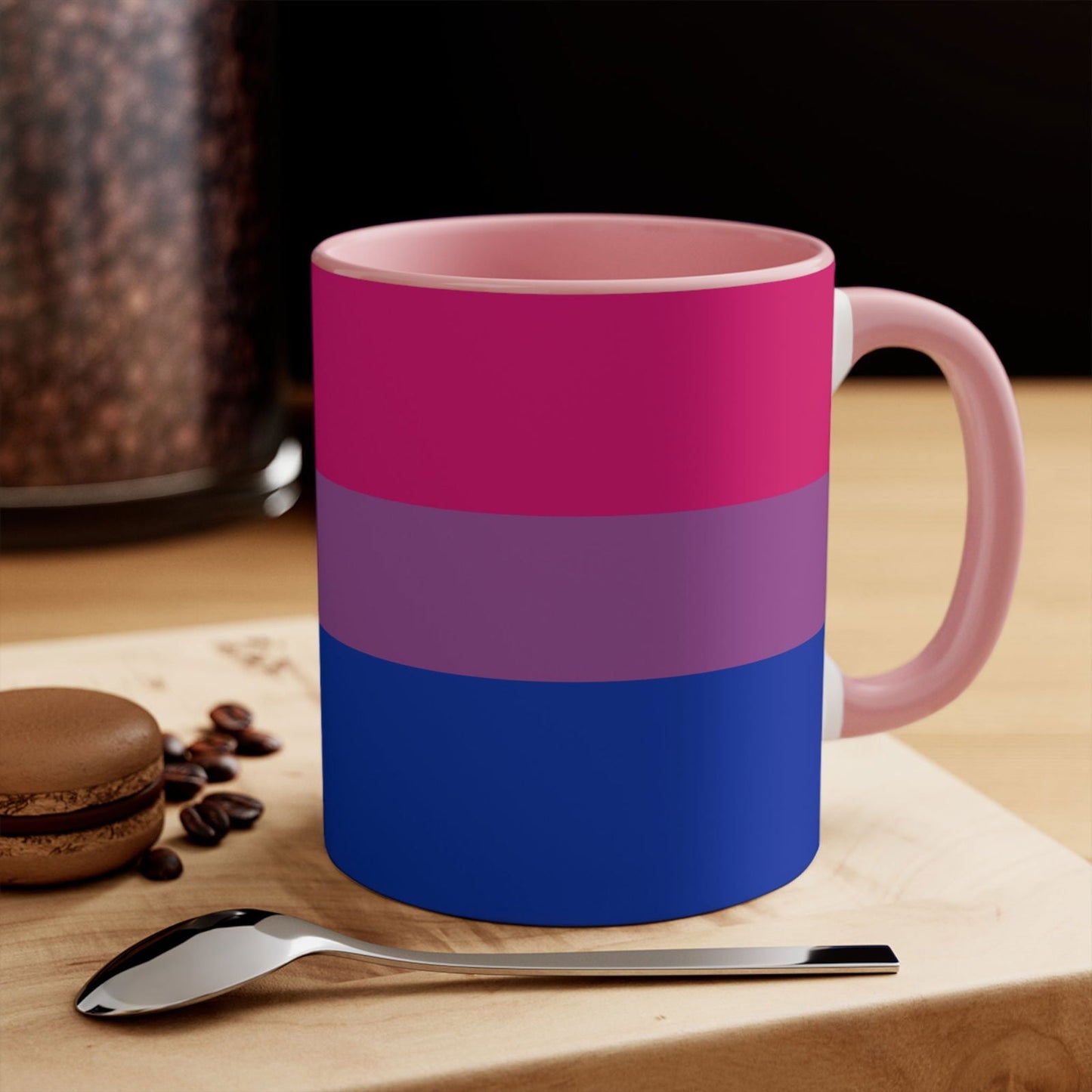 Bisexual Pride Flag colourful accent mug - Gay Skate - Bisexual Pride Flag colourful accent mug - Bisexual Pride Flag colourful accent mug