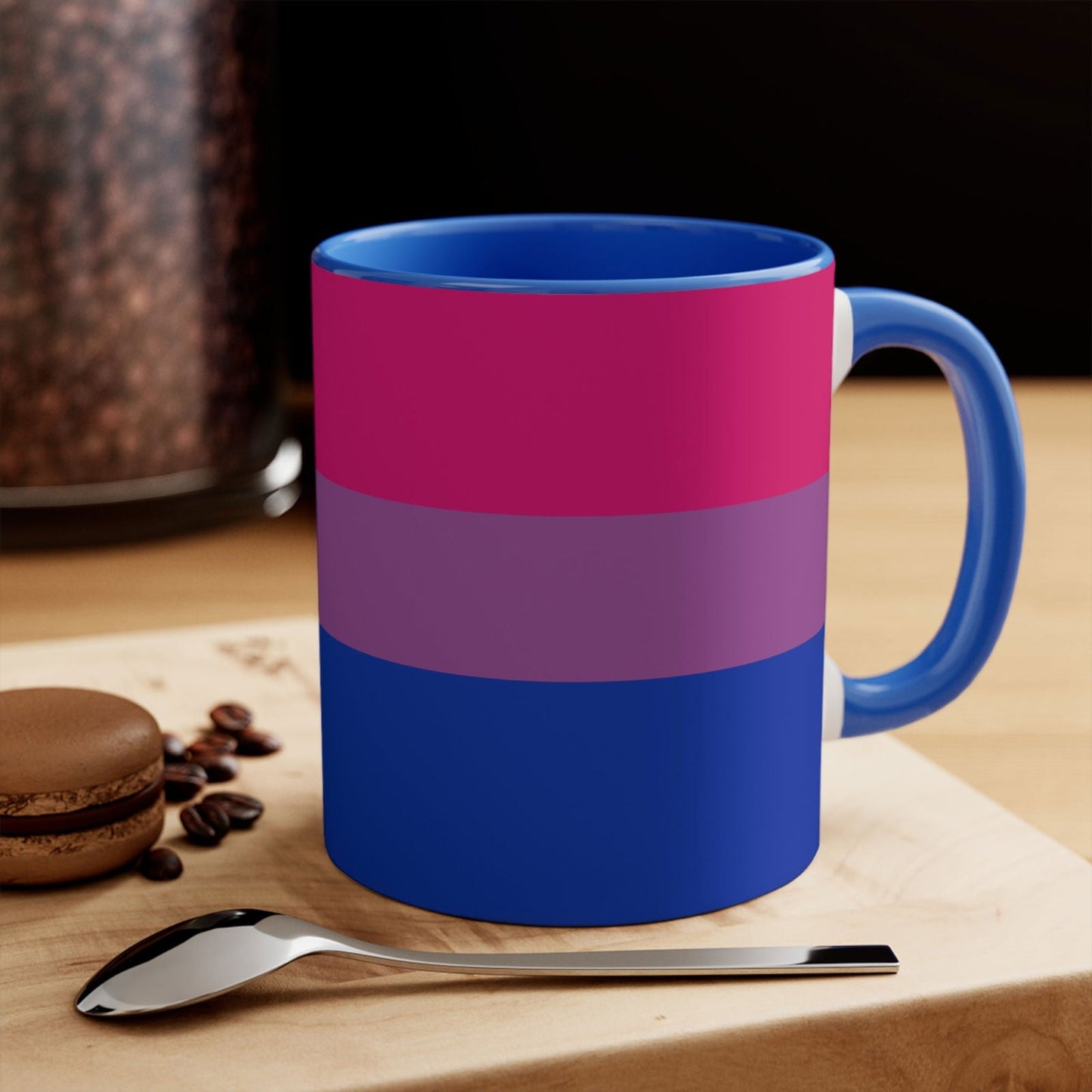 Bisexual Pride Flag colourful accent mug - Gay Skate - Bisexual Pride Flag colourful accent mug - Bisexual Pride Flag colourful accent mug