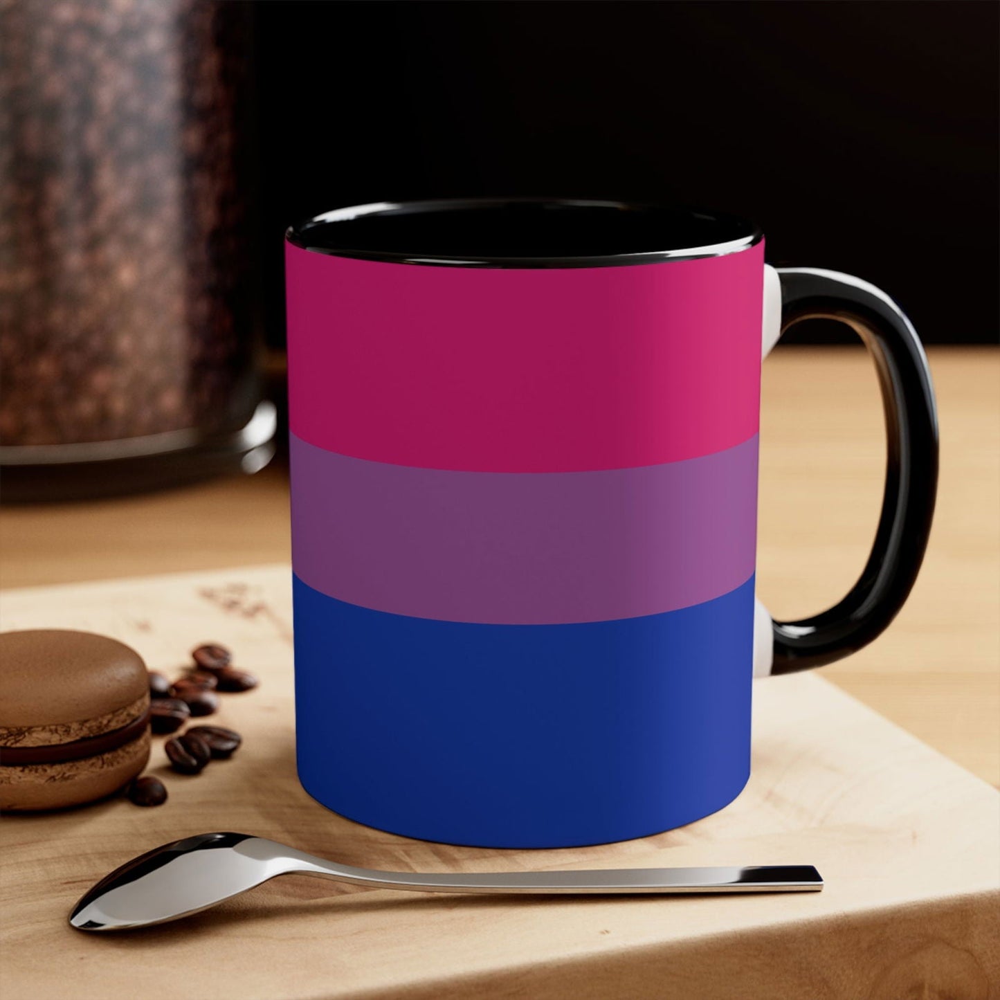 Bisexual Pride Flag colourful accent mug - Gay Skate - Bisexual Pride Flag colourful accent mug - Bisexual Pride Flag colourful accent mug