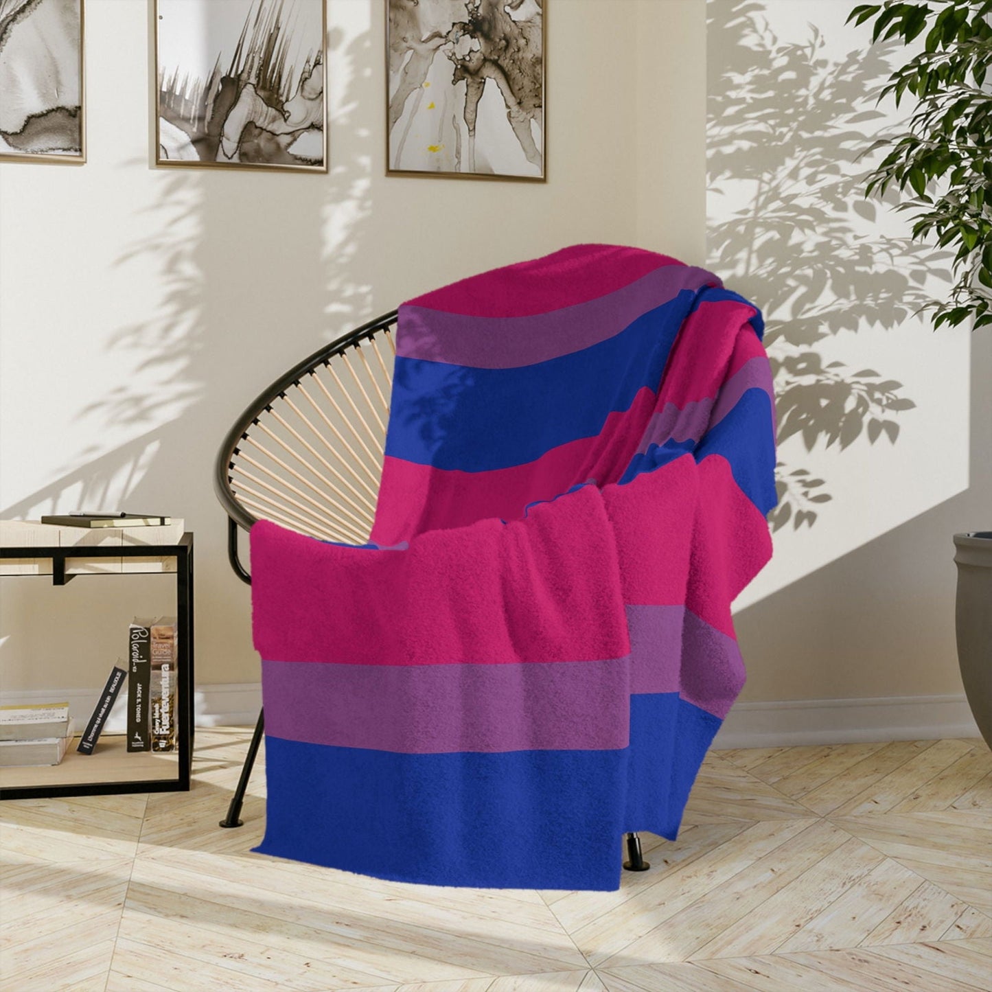 Bisexual Pride Flag - Velveteen Microfiber Blanket - Gay Skate - Bisexual Pride Flag - Velveteen Microfiber Blanket - Bisexual Pride Flag - Velveteen Microfiber Blanket