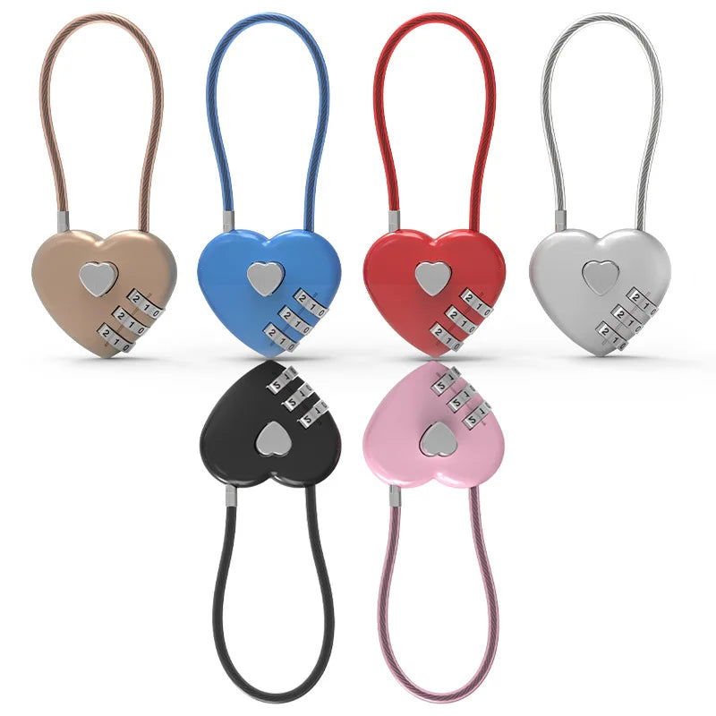 Combination Love Heart Padlock - Gay Skate - Combination Love Heart Padlock - Combination Love Heart Padlock