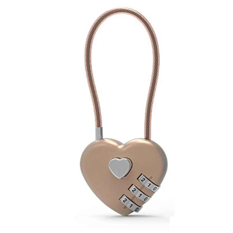 Combination Love Heart Padlock - Gay Skate - Combination Love Heart Padlock - Combination Love Heart Padlock