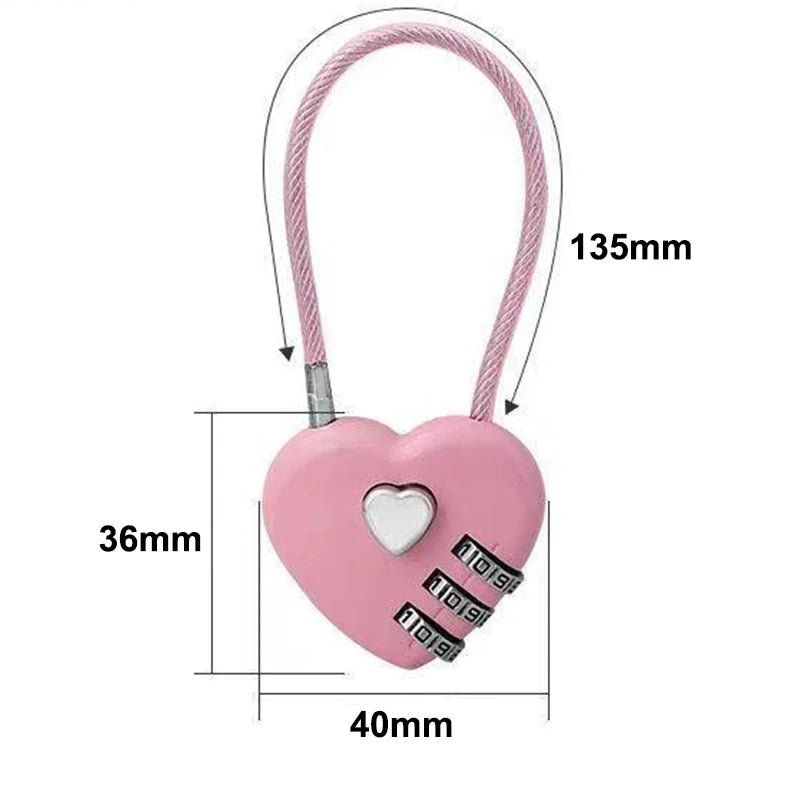 Combination Love Heart Padlock - Gay Skate - Combination Love Heart Padlock - Combination Love Heart Padlock