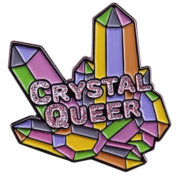 Crystal Queer enamel pin - Gay Skate - Crystal Queer enamel pin - Crystal Queer enamel pin