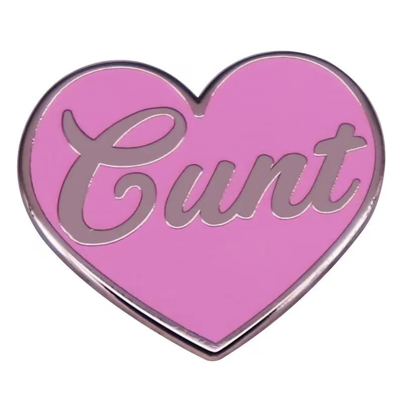 Cunt pink love heart enamel badge - Gay SkateCunt pink love heart enamel badgeskate accessoriesGay SkateGay Skate200001033:361181#2