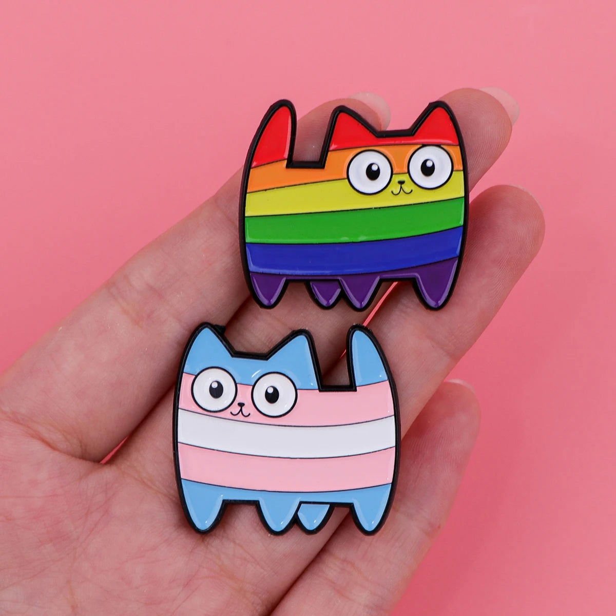 Cute LGBTIQAP+ badges - pride flags, cats - Gay Skate - Cute LGBTIQAP+ badges - pride flags, cats - Cute LGBTIQAP+ badges - pride flags, cats