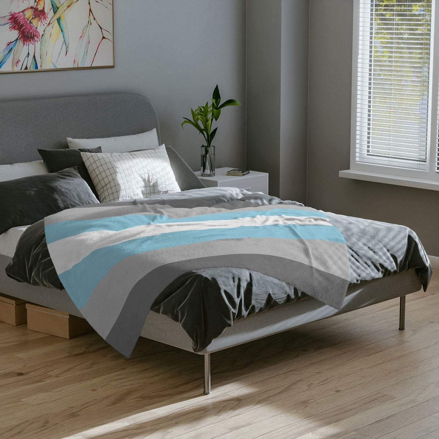 Demiboy Pride Flag - Velveteen Microfiber Blanket - Gay Skate - Demiboy Pride Flag - Velveteen Microfiber Blanket - Demiboy Pride Flag - Velveteen Microfiber Blanket