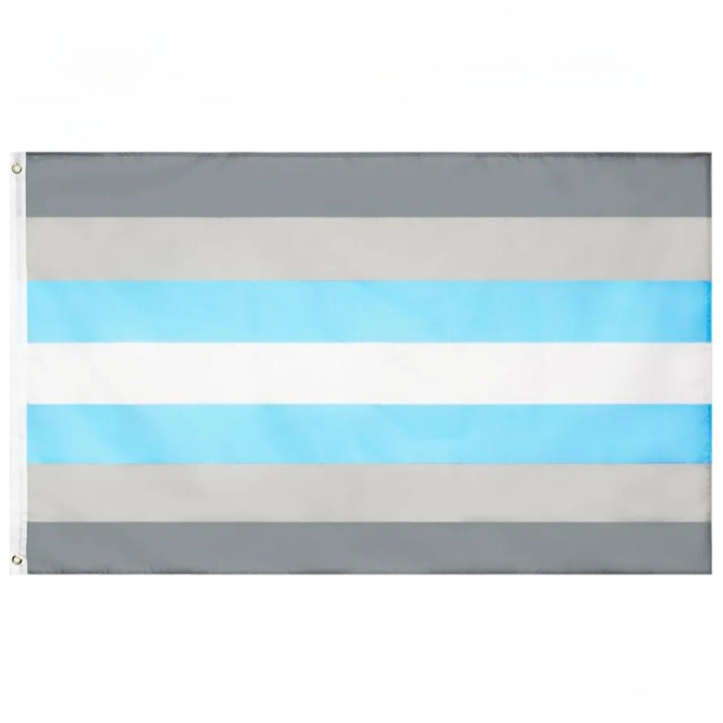 Demiboy pride flag, small and large
