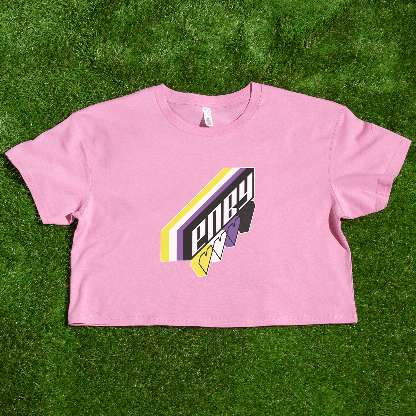 ENBY original design - locally printed crop tee - Gay Skate - ENBY original design - locally printed crop tee - ENBY original design - locally printed crop tee