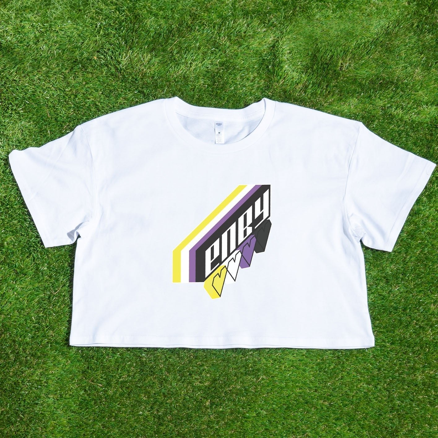 ENBY original design - locally printed crop tee - Gay Skate - ENBY original design - locally printed crop tee - ENBY original design - locally printed crop tee